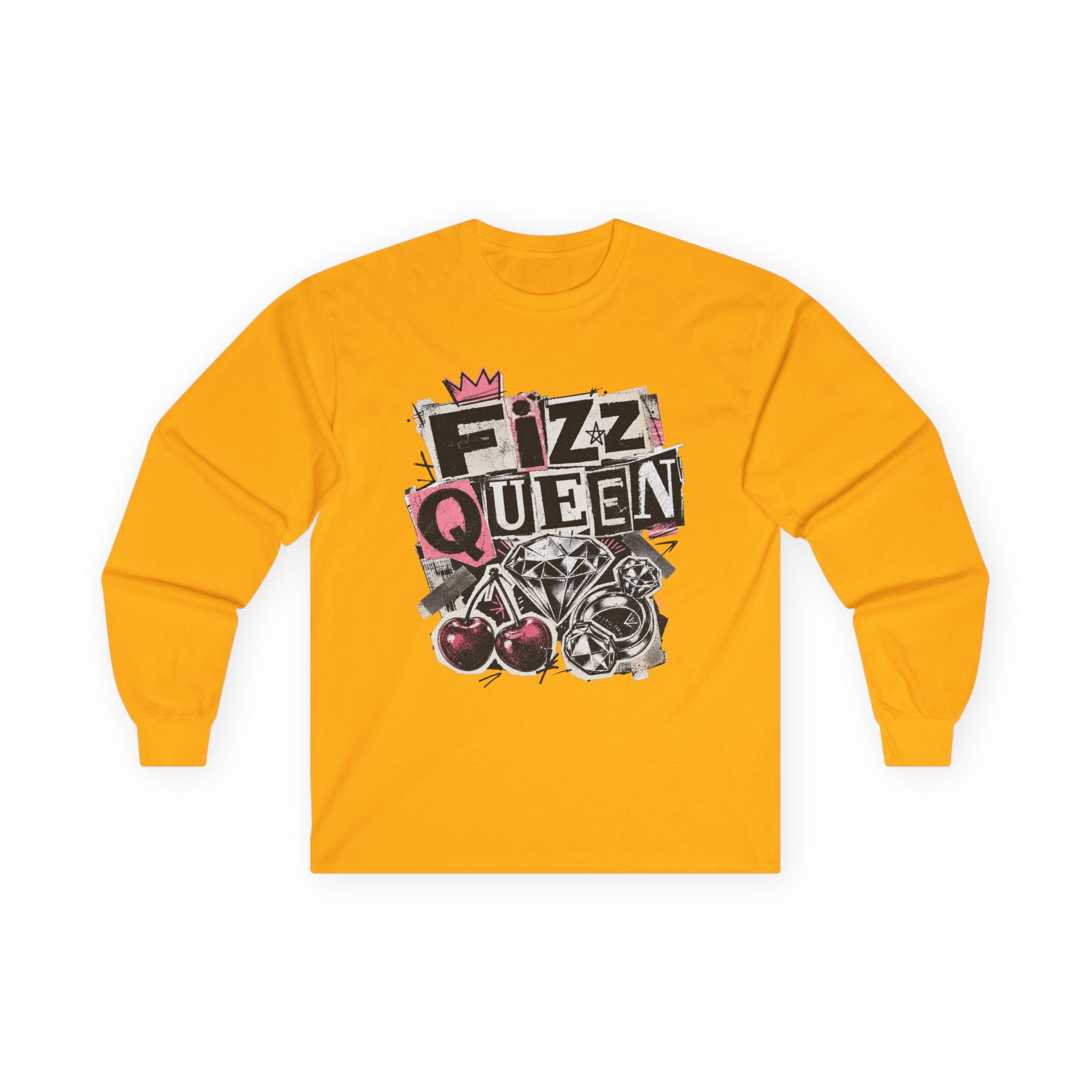 Fizz Queen Long Sleeve Tee - Gildan