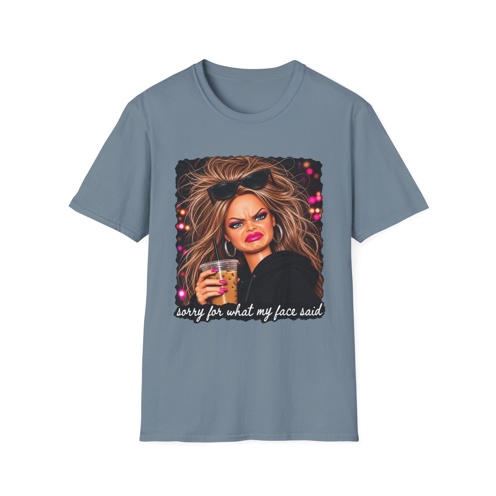Sorry For What My Face Said Tee - Gildan