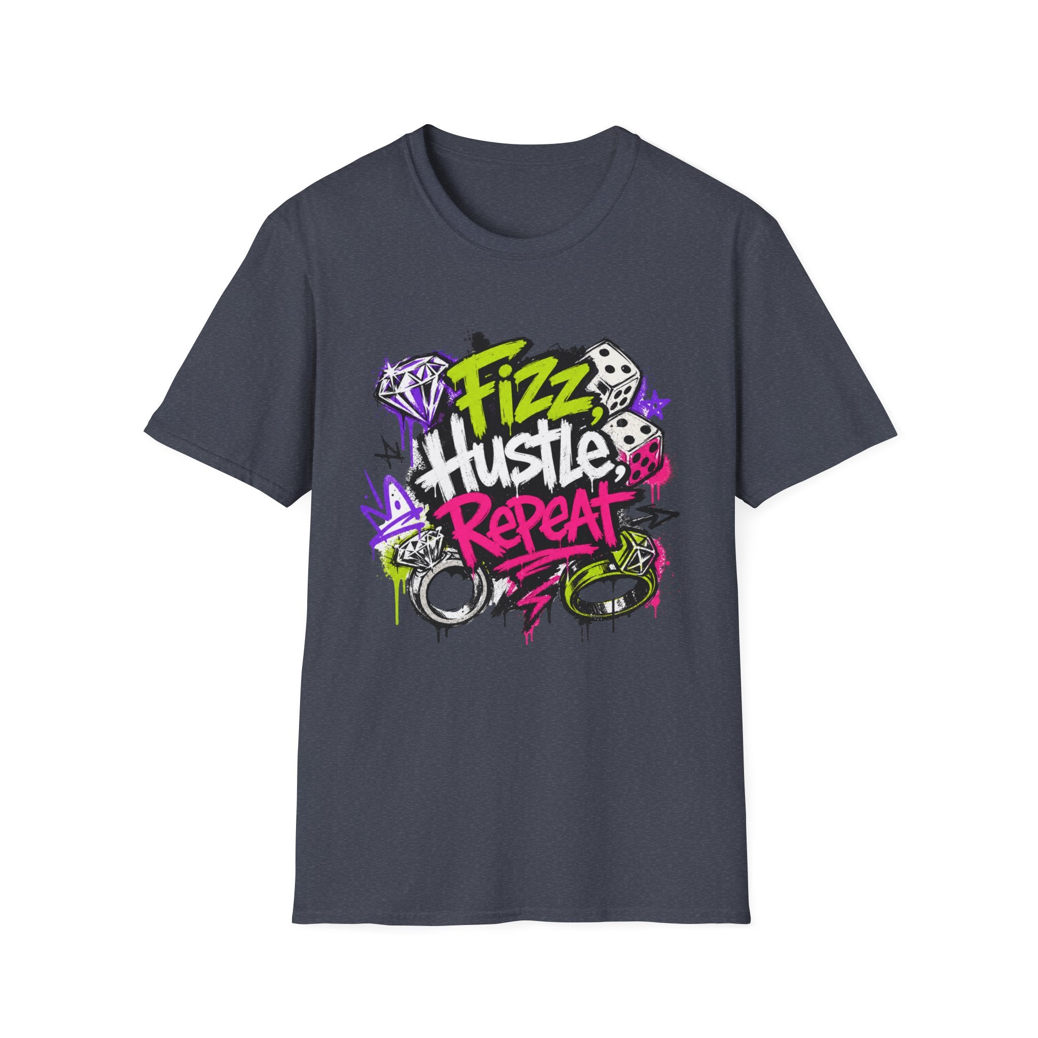 Fizz Hustle Repeat Tee - Gildan