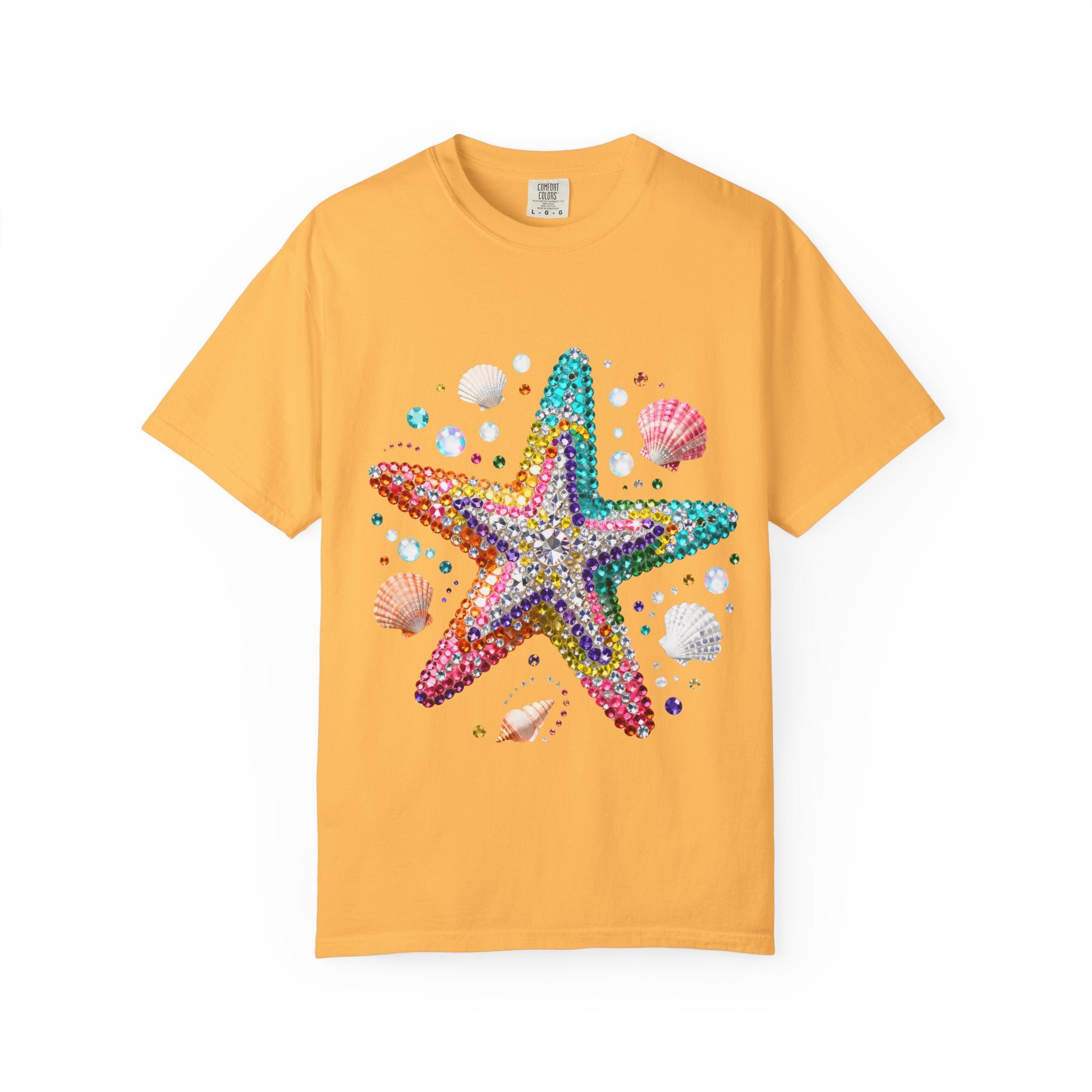 Jeweled Starfish Tee - Comfort Colors