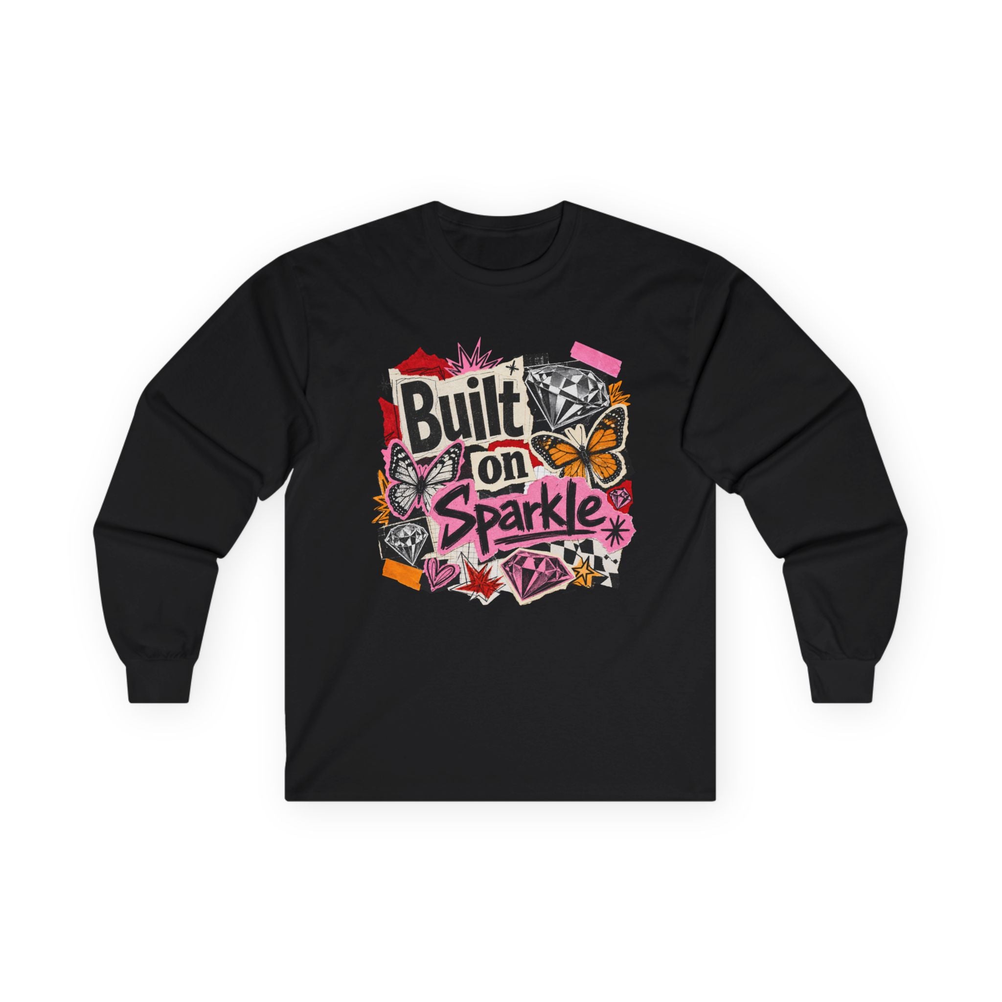 Built on Sparkle Long Sleeve Tee - Gildan