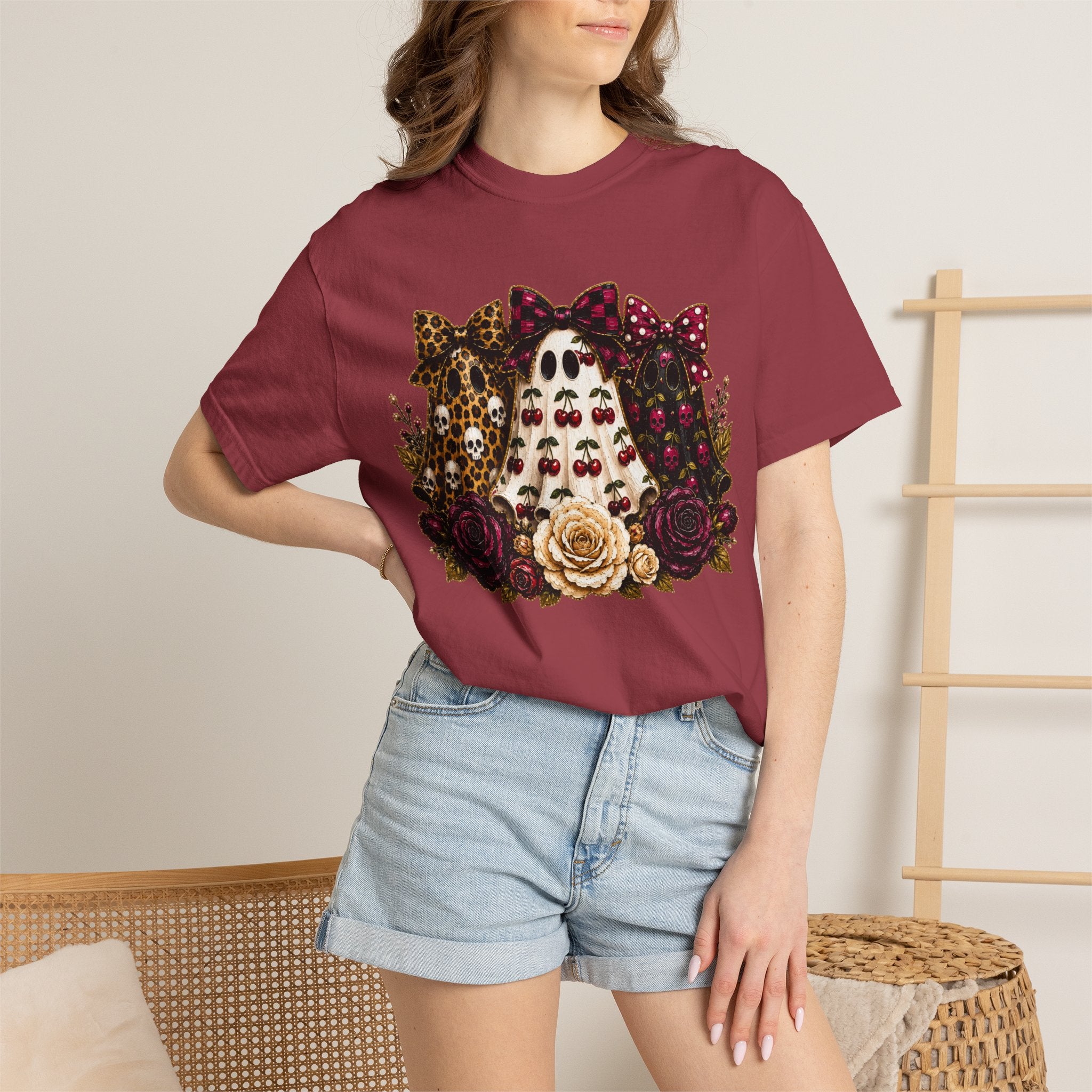 Cherry Ghosts Tee - Comfort Colors