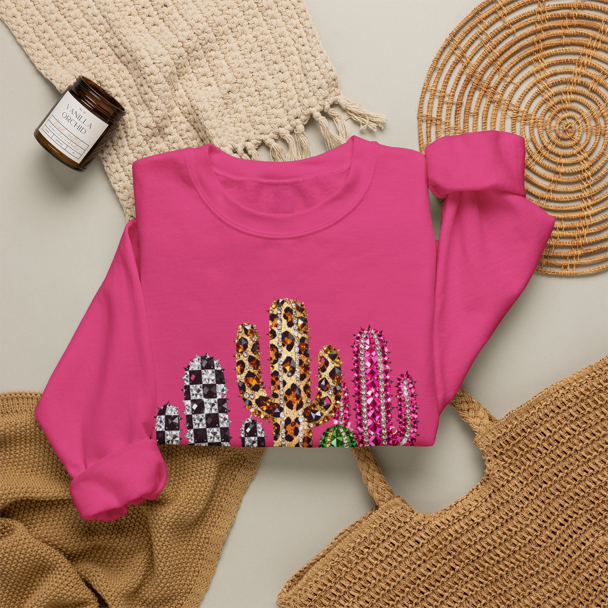 The Jeweled Cactus Sweatshirt - Gildan