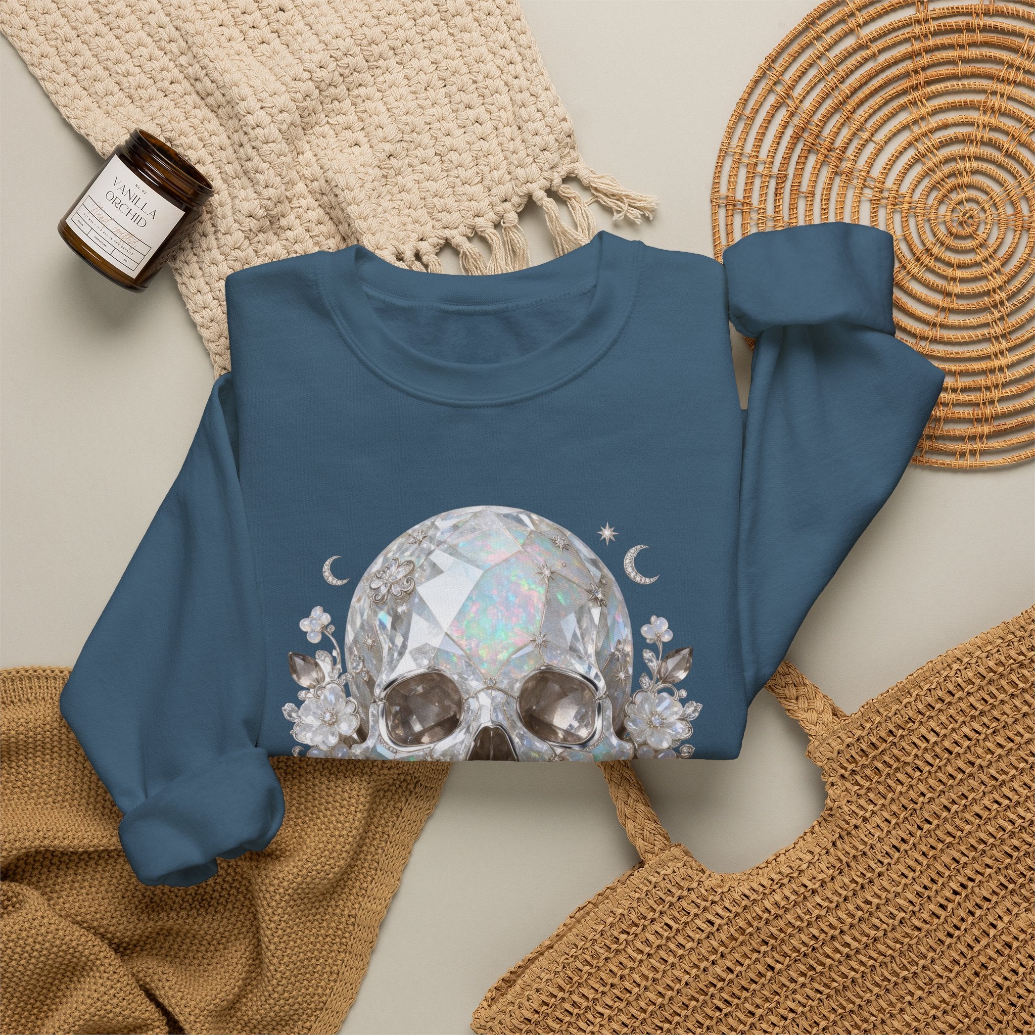 The Moonstone Skull Sweatshirt - Gildan