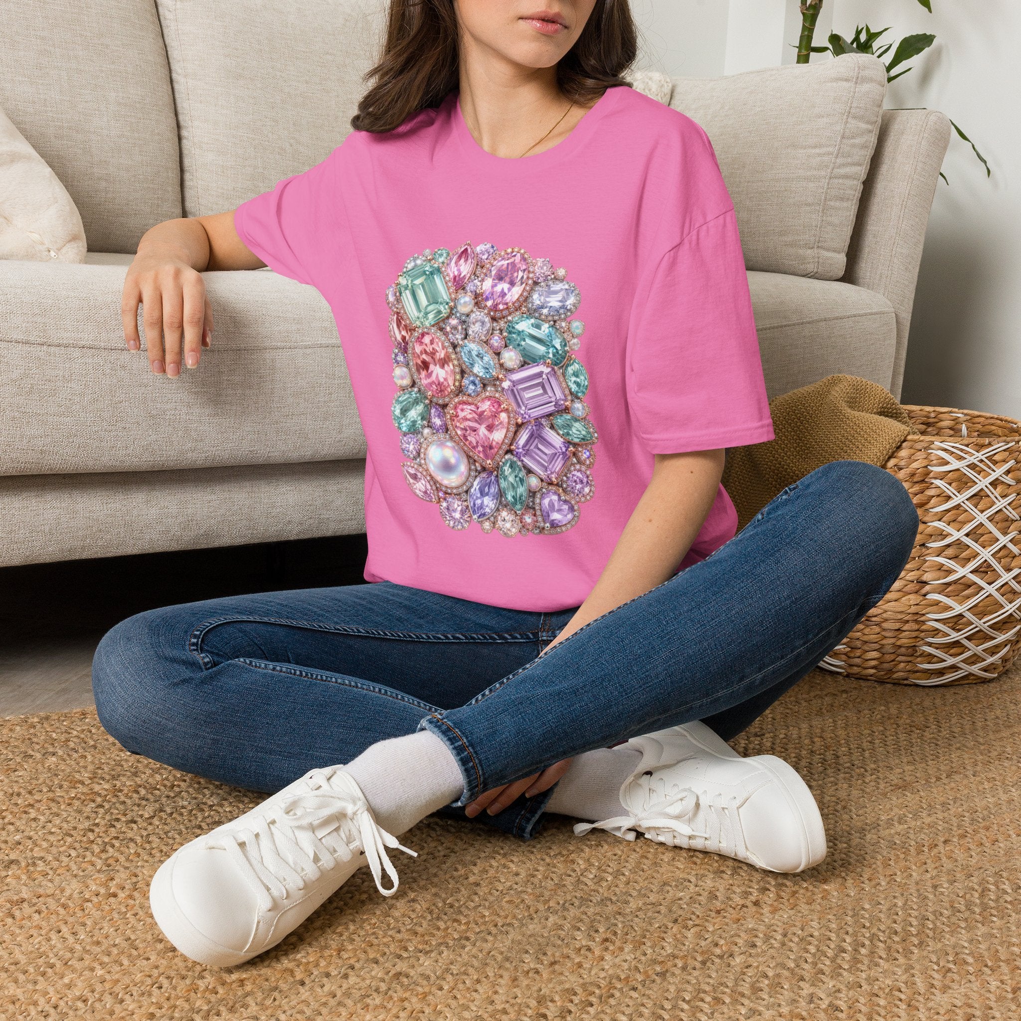 Halo Gemstone Tee - Gildan