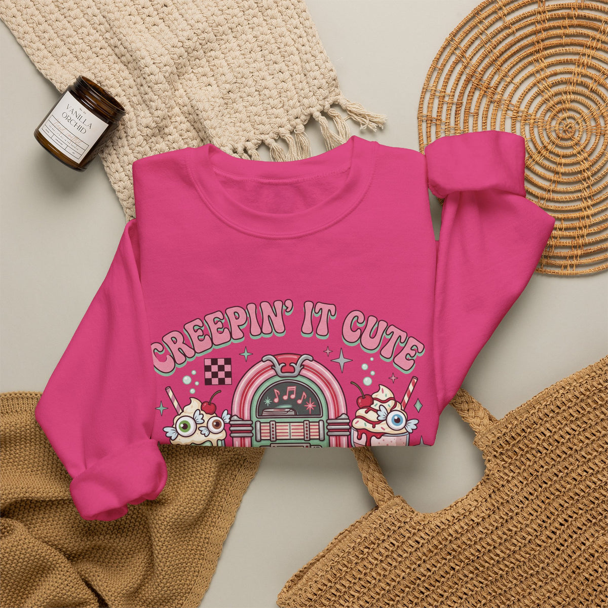 Creepin' It Cute Sweatshirt - Gildan