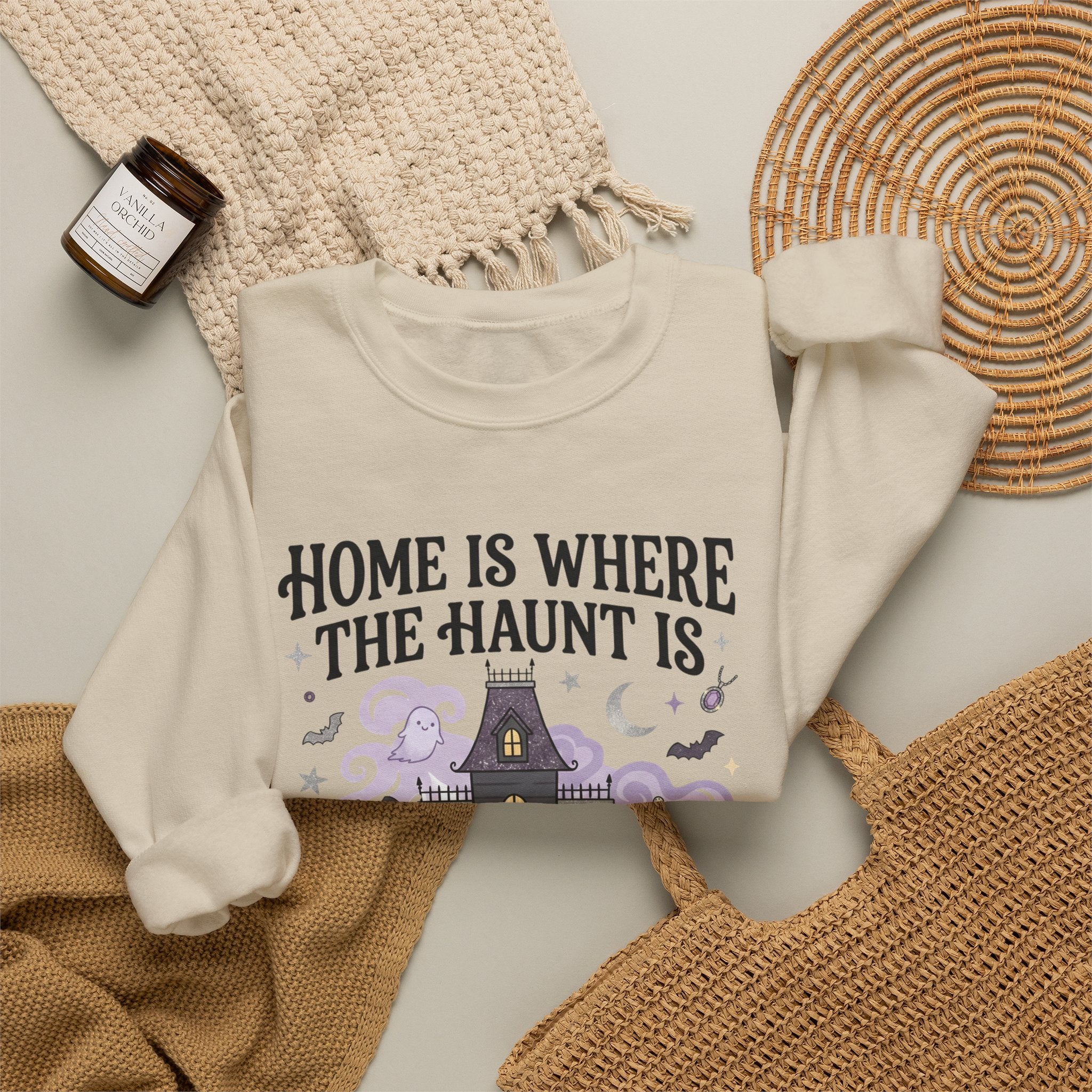 Home Is Where The Haunt Is Sweatshirt - Gildan