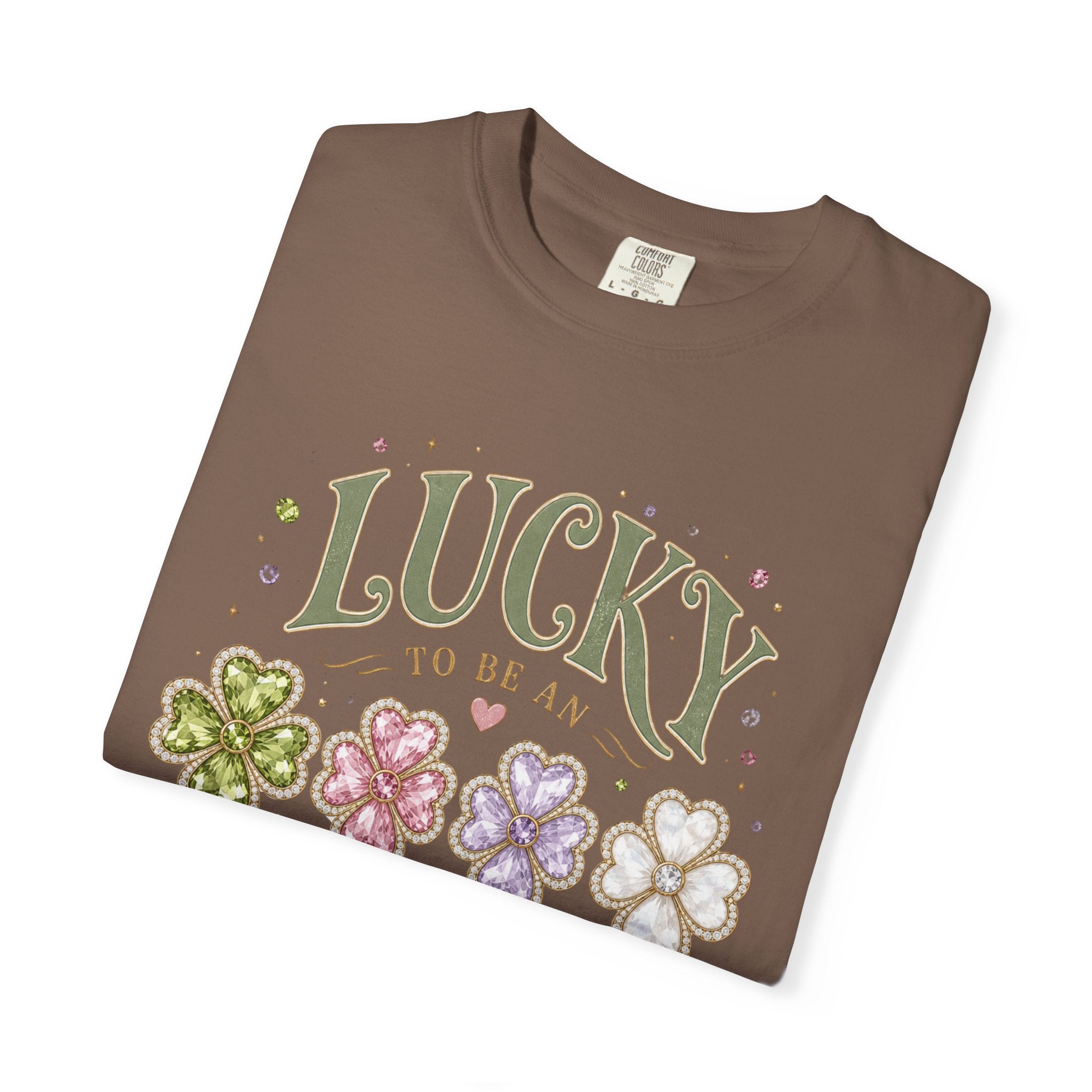 Lucky To Be an August Girl Tee - Comfort Colors