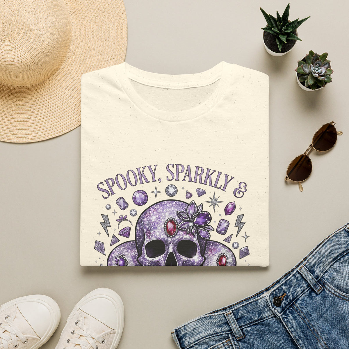 Spooky and Sparkly Tee - Gildan