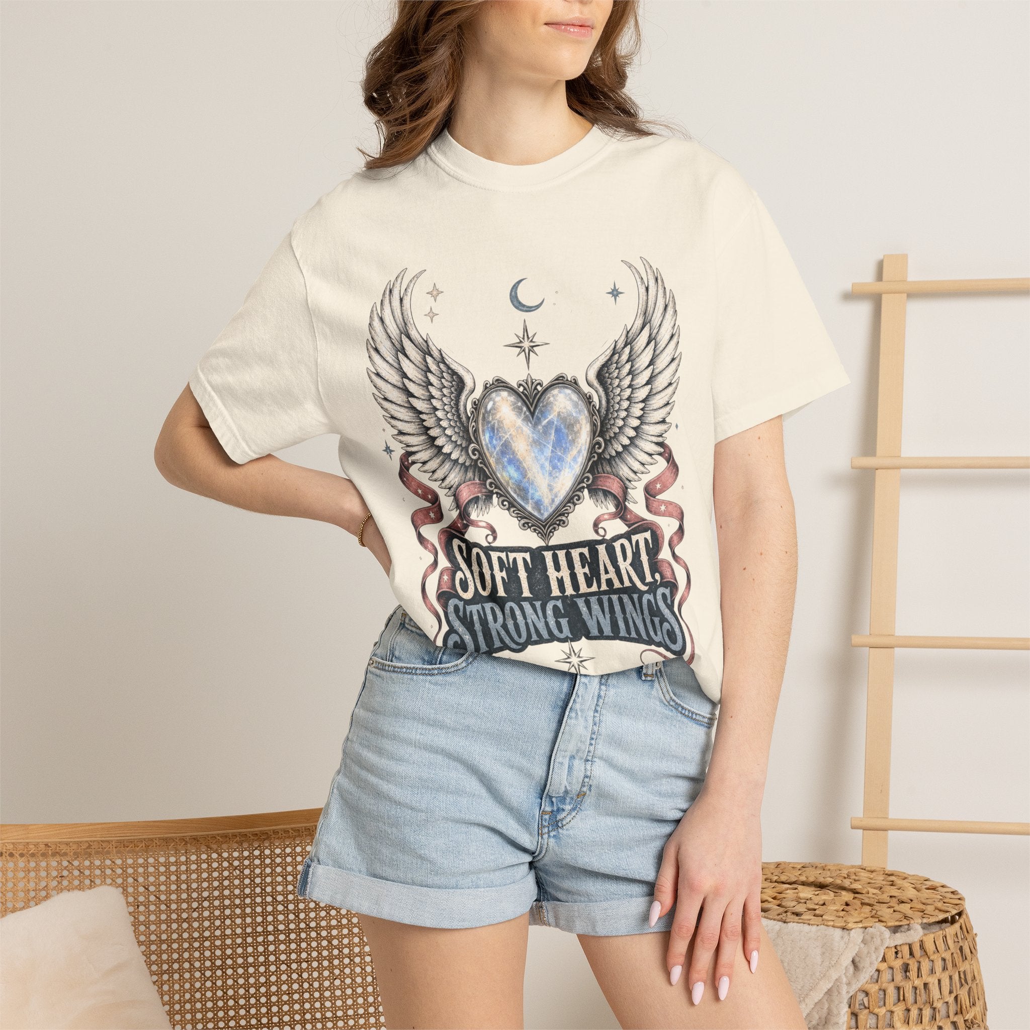 Soft Heart Strong Wings Tee - Comfort Colors