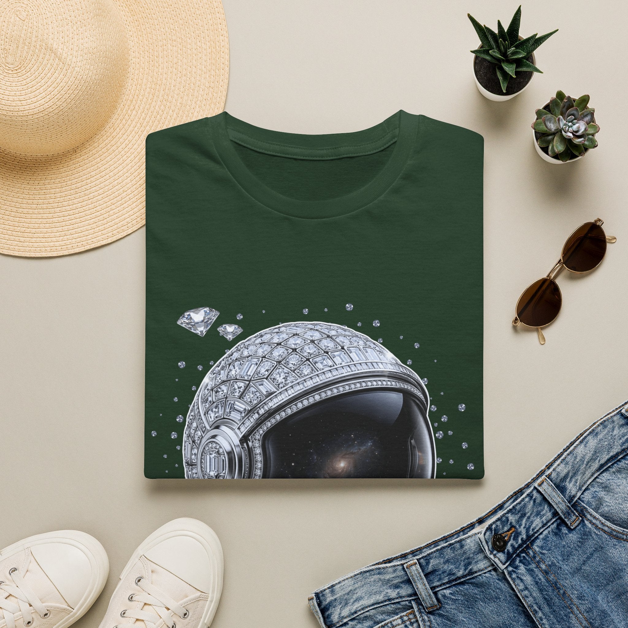 Sparkle Astronaut Tee - Gildan