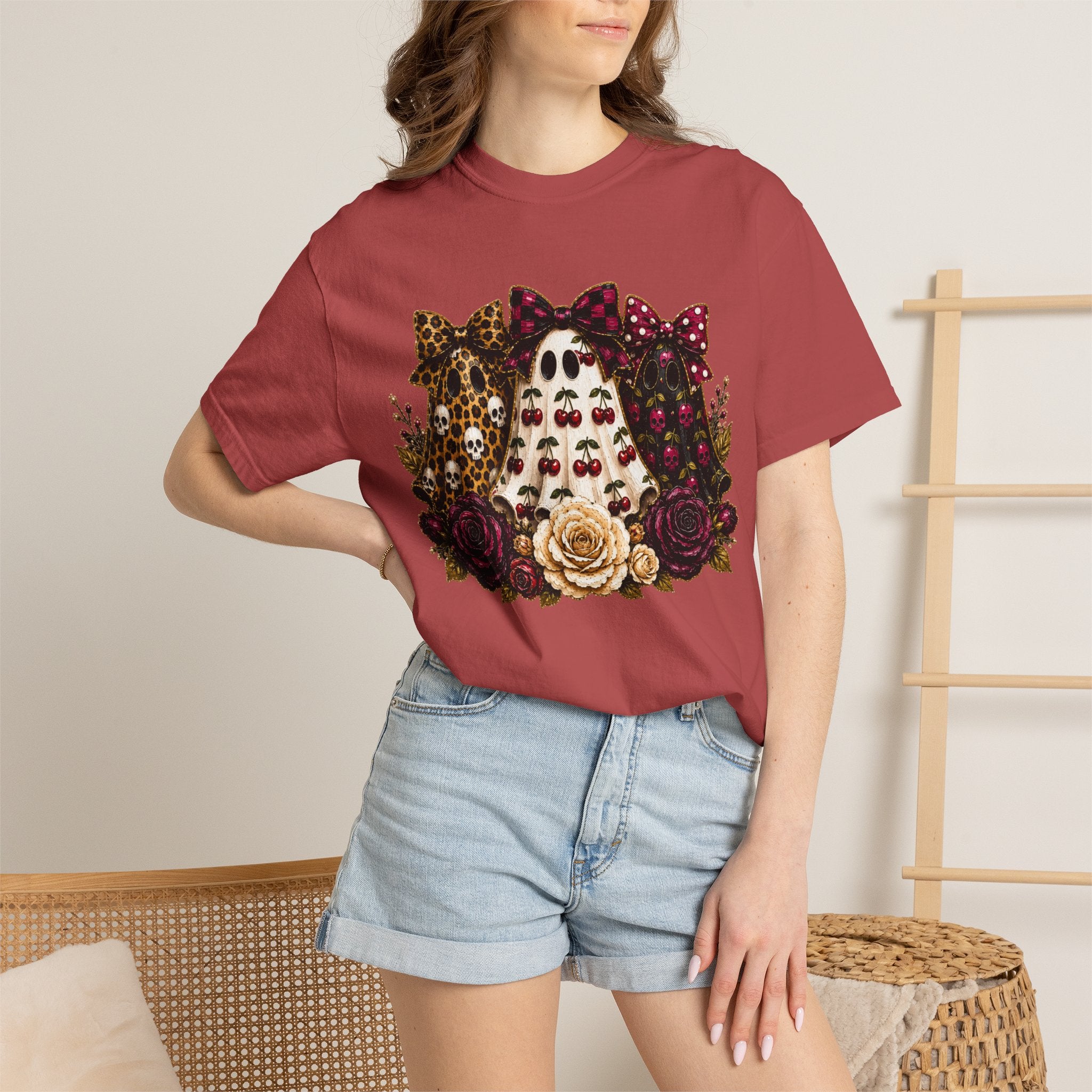 Cherry Ghosts Tee - Comfort Colors