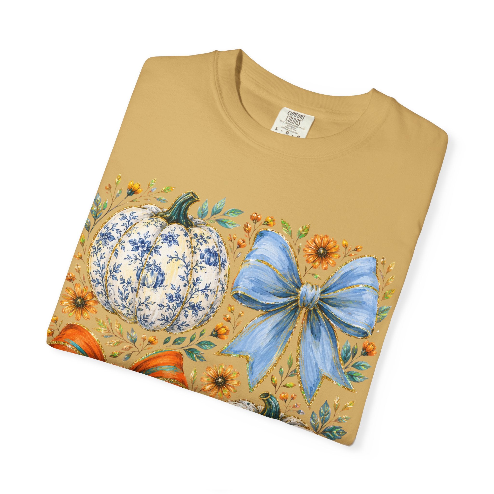 Pumpkin Bows Tee - Comfort Colors