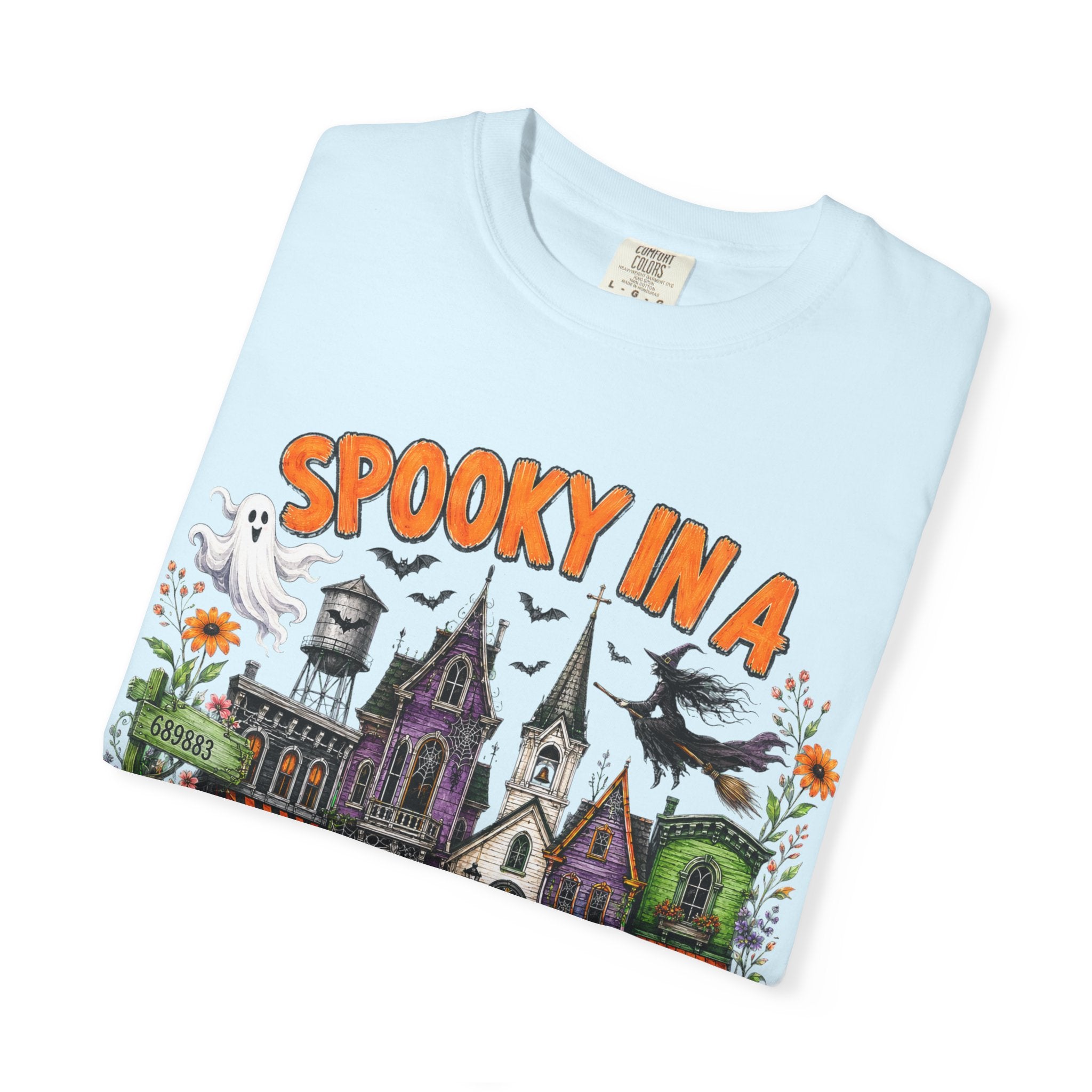 Spooky In A Small Town Tee - Comfort Colors