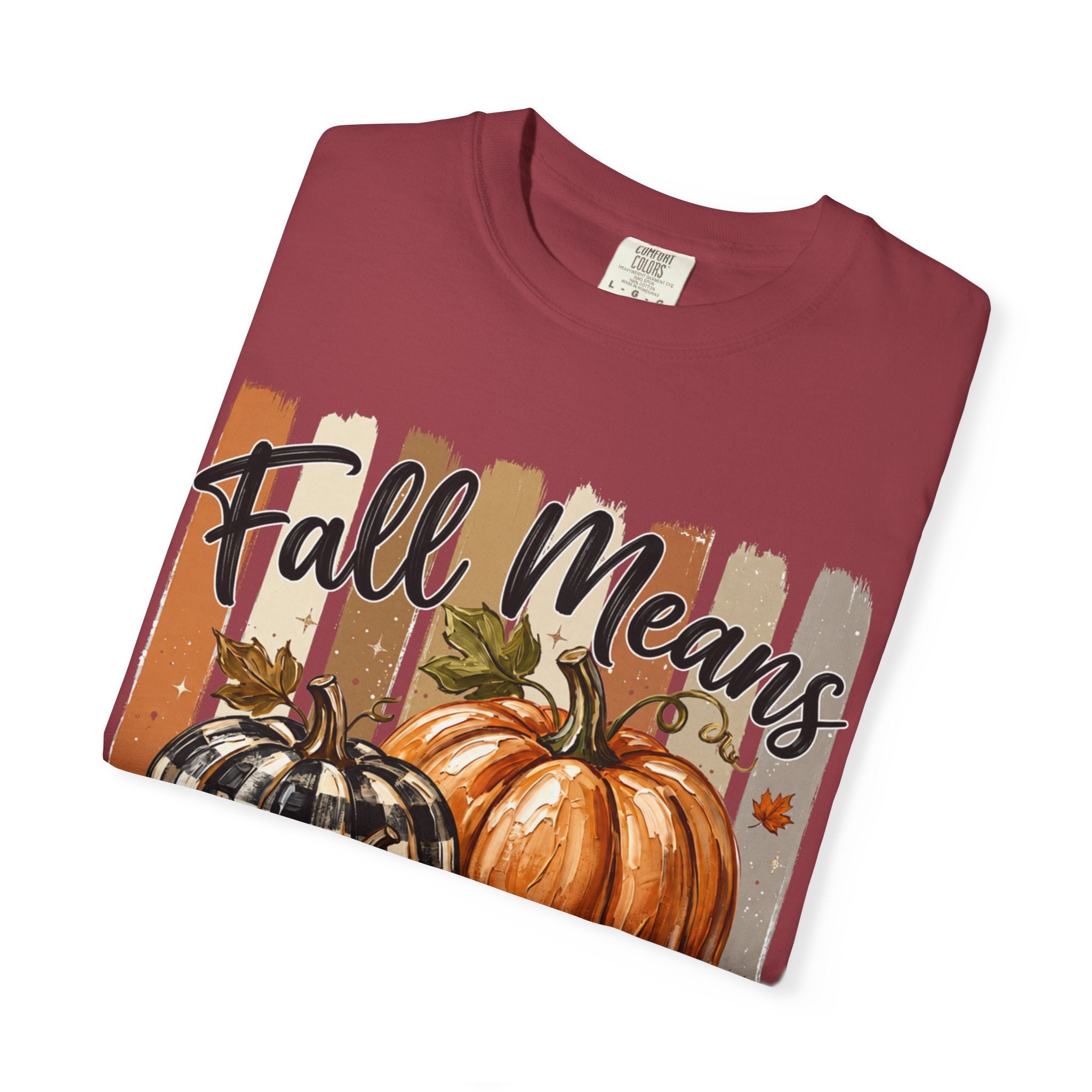 Fall Means Football Tee - Comfort Colors