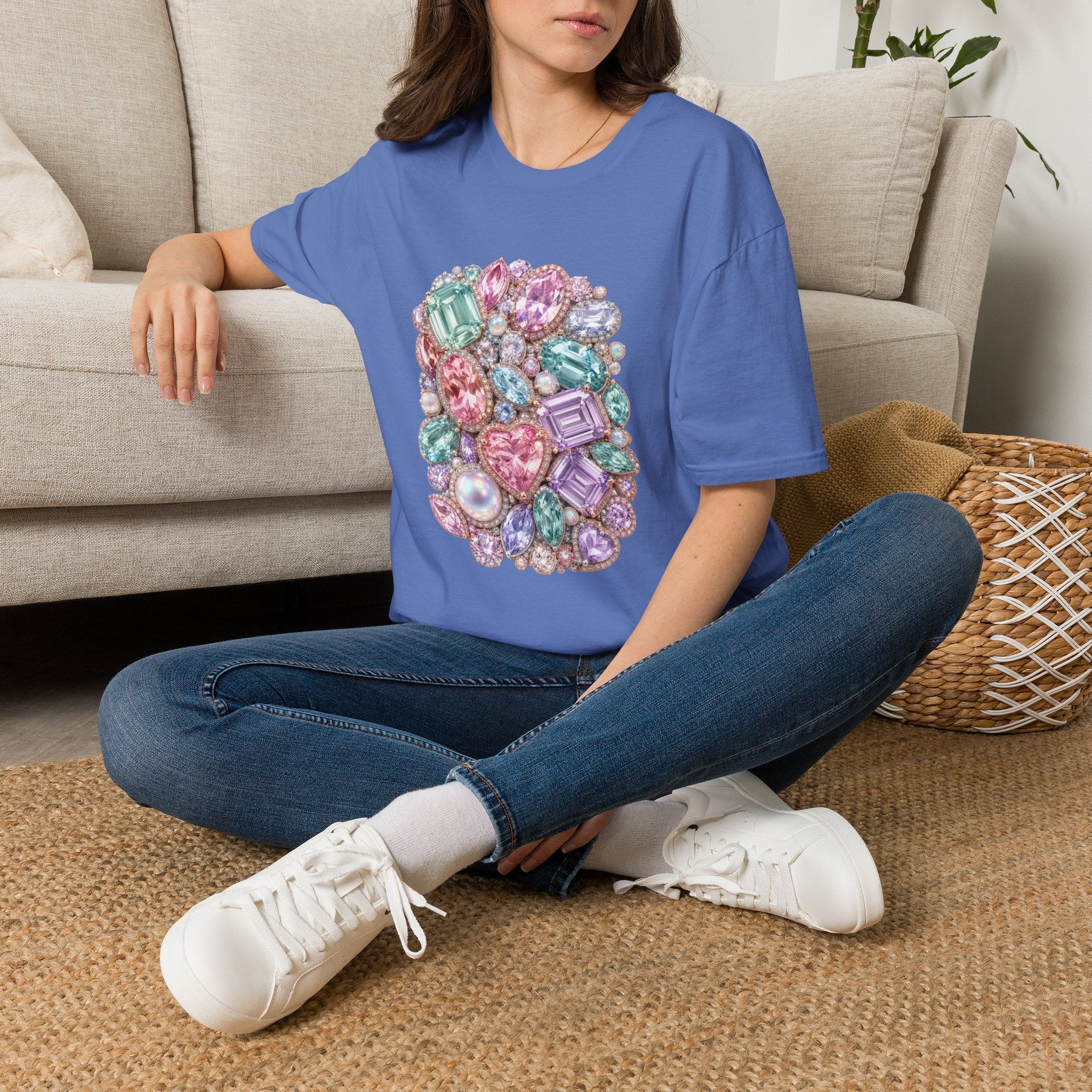 Halo Gemstone Tee - Gildan