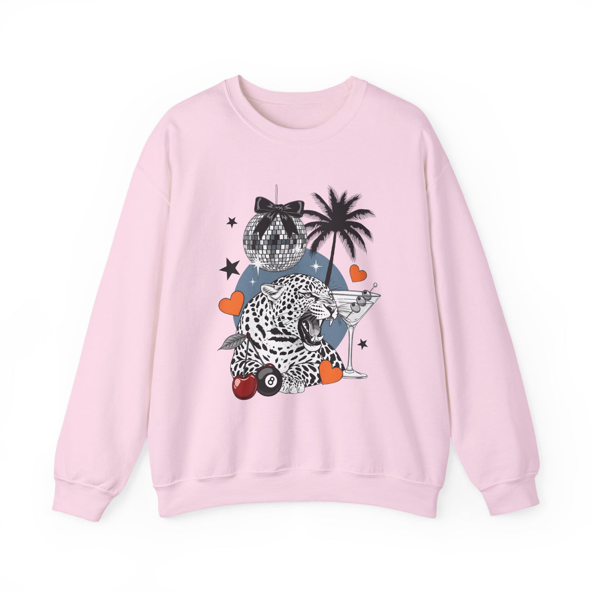 Disco Cheetah Sweatshirt - Gildan