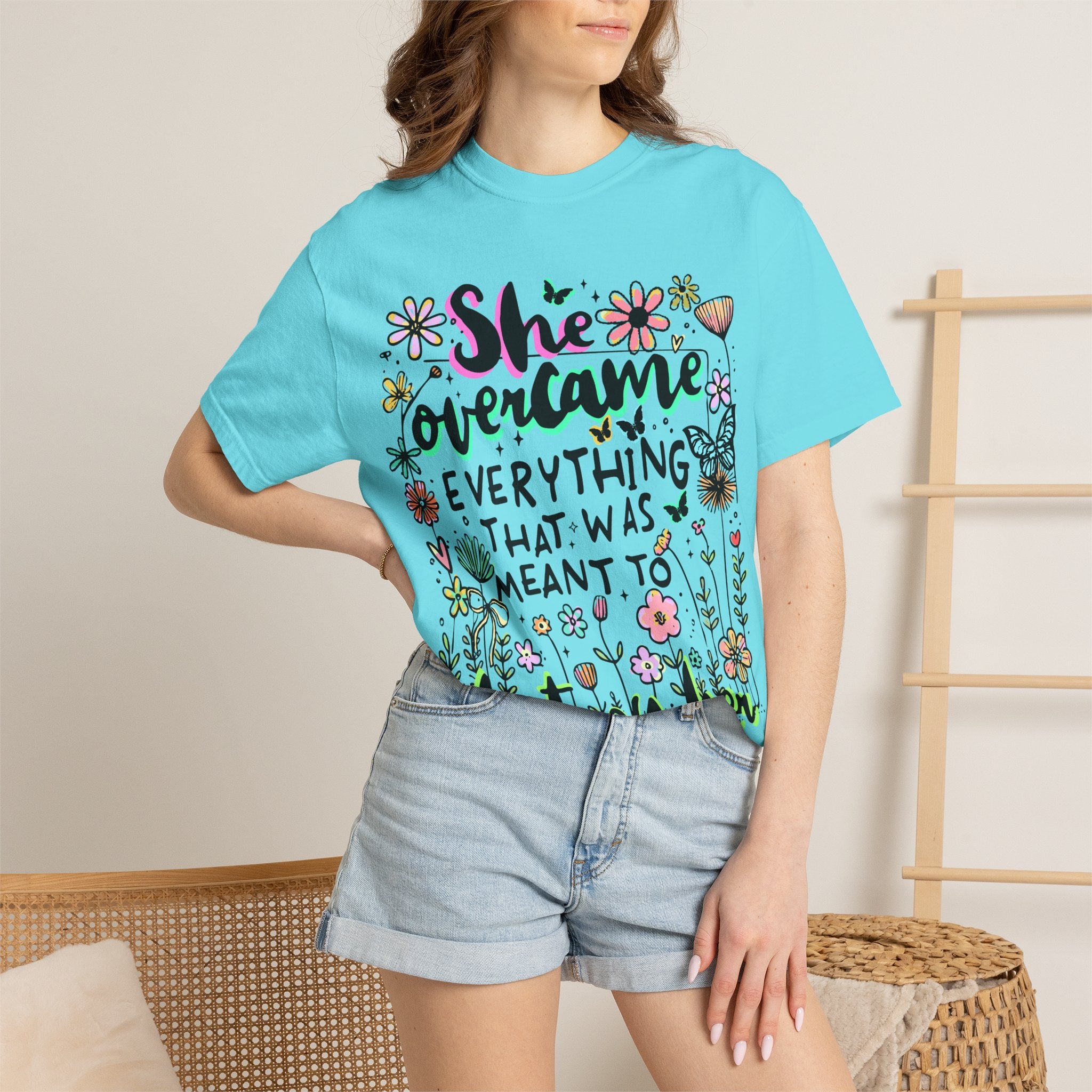 She Overcame Everything Tee - Comfort Colors