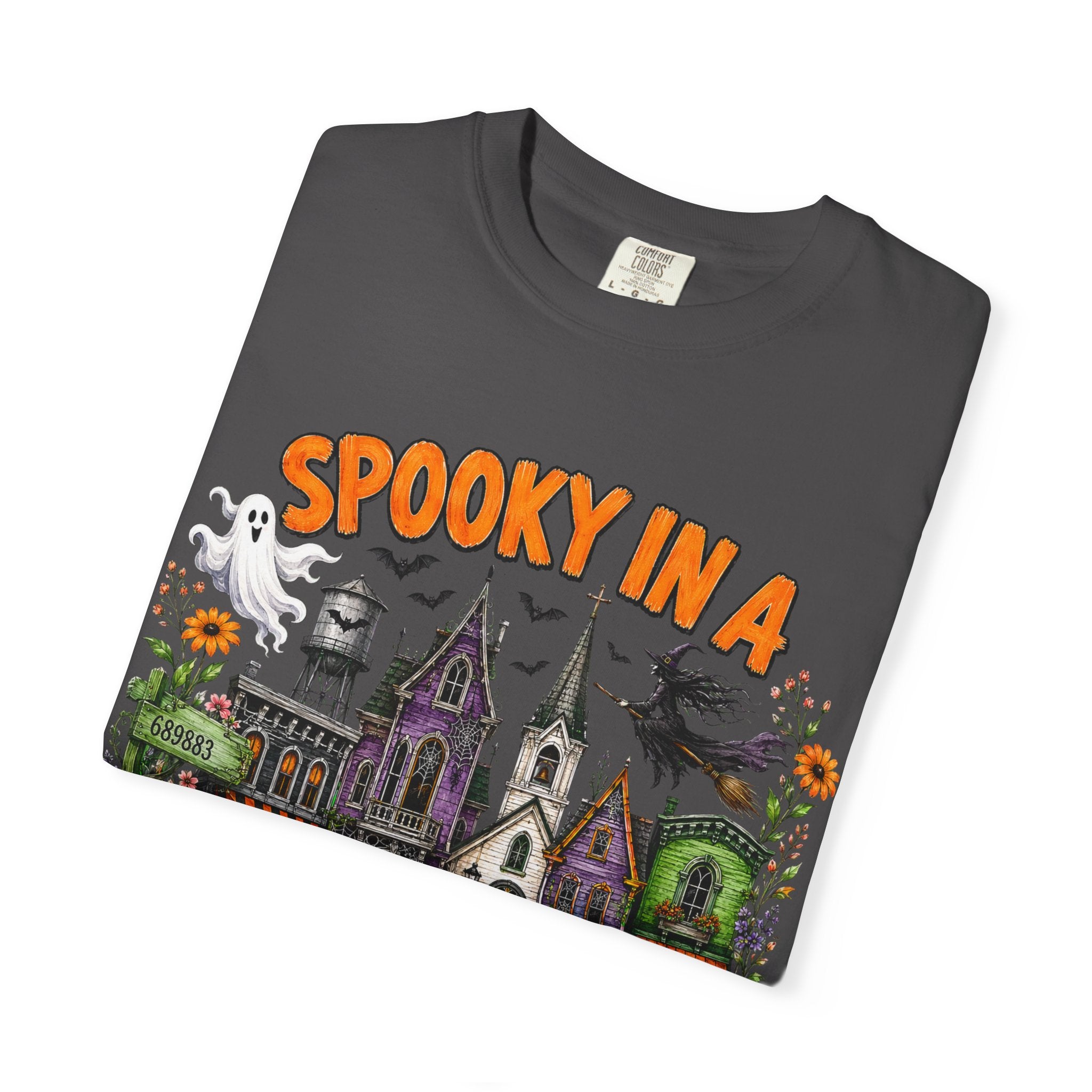 Spooky In A Small Town Tee - Comfort Colors