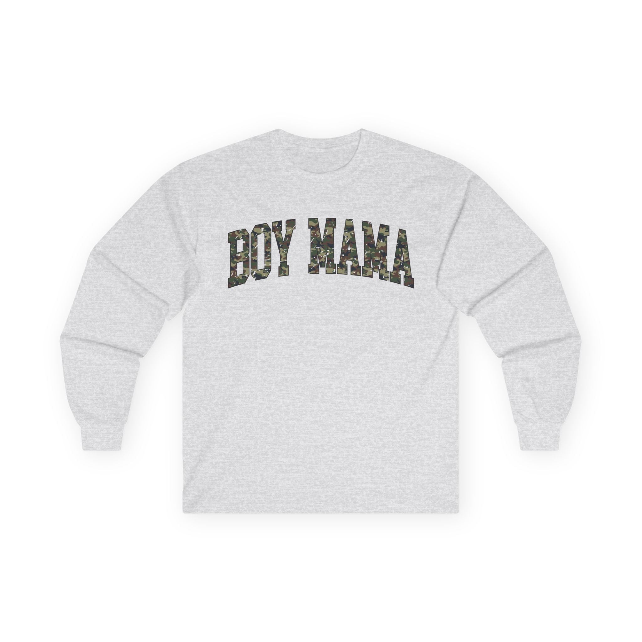 Boy Mama Camo Long Sleeve Tee