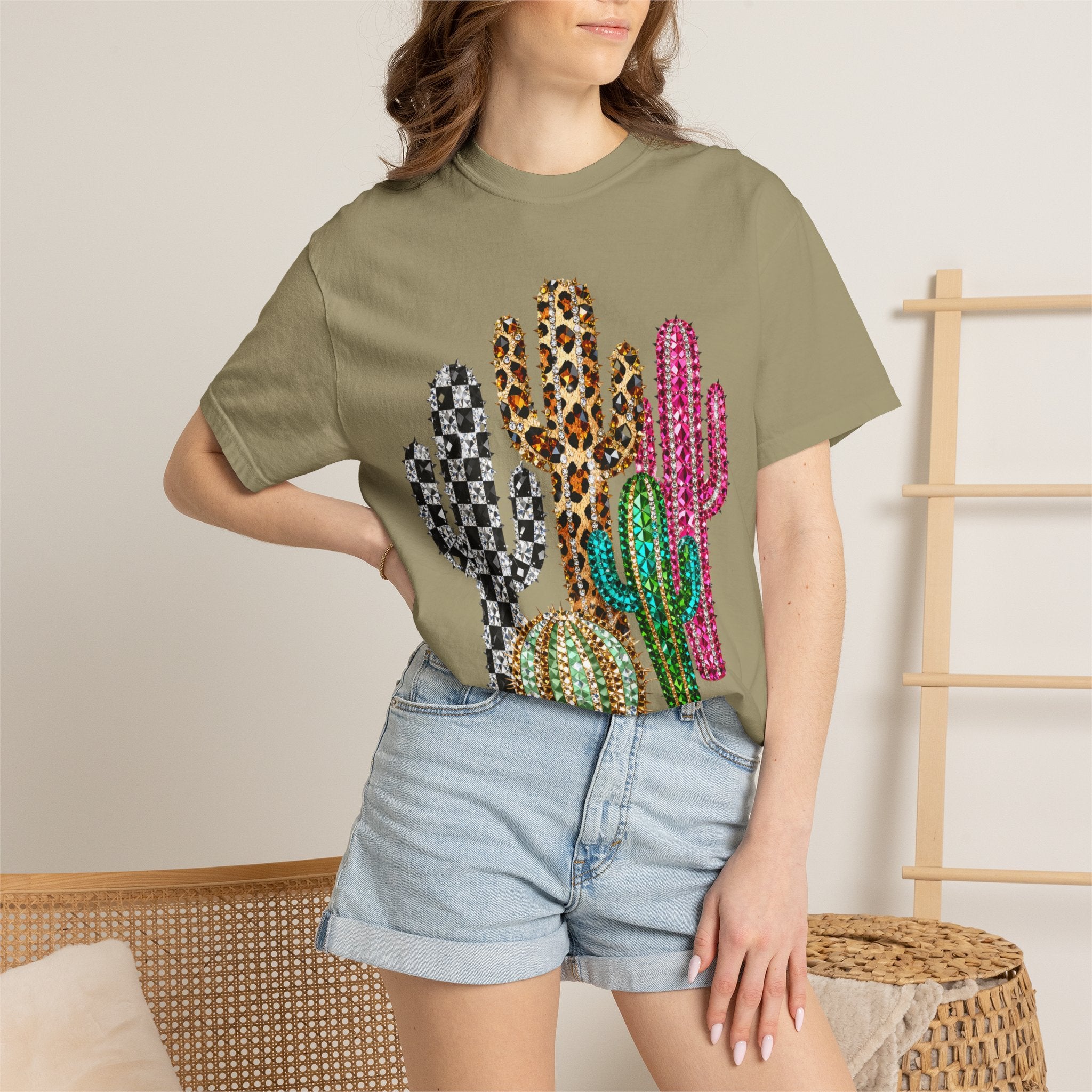 The Jeweled Cactus Tee - Comfort Colors