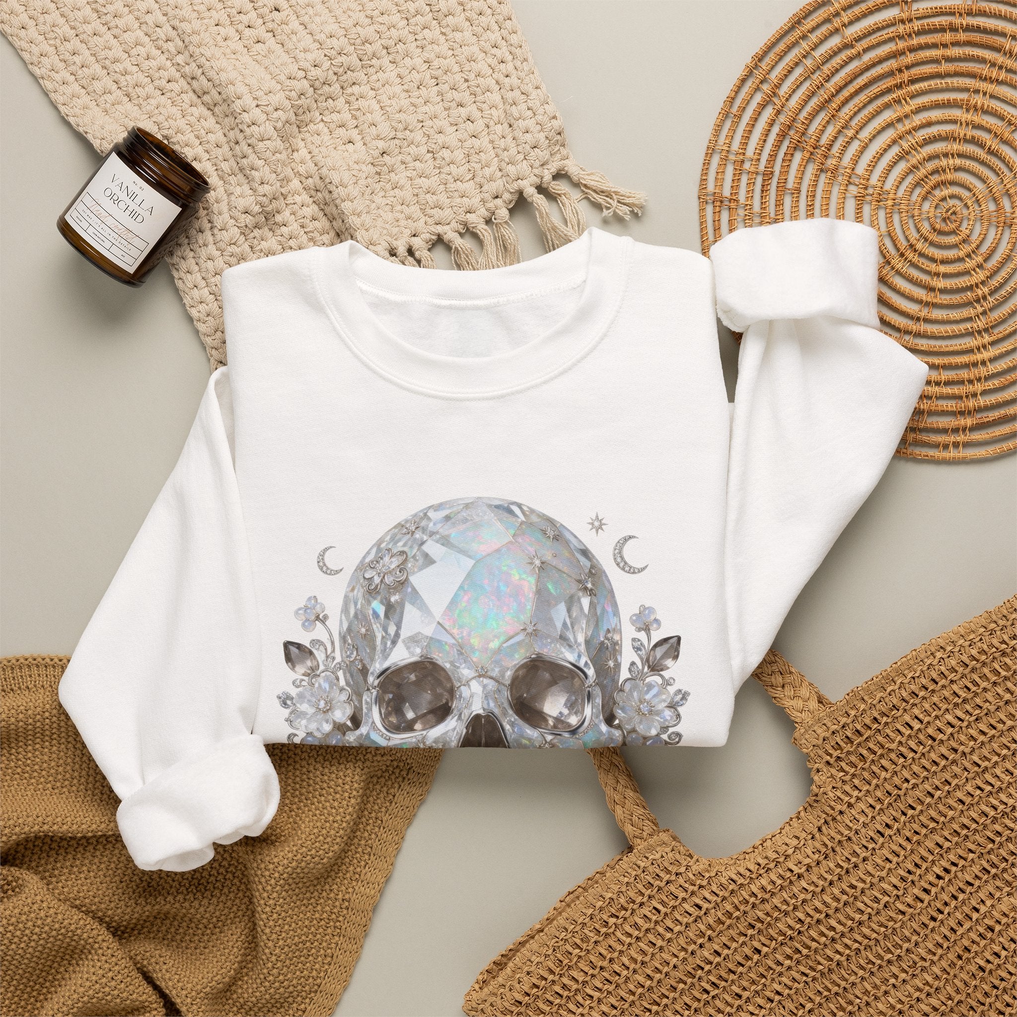 The Moonstone Skull Sweatshirt - Gildan