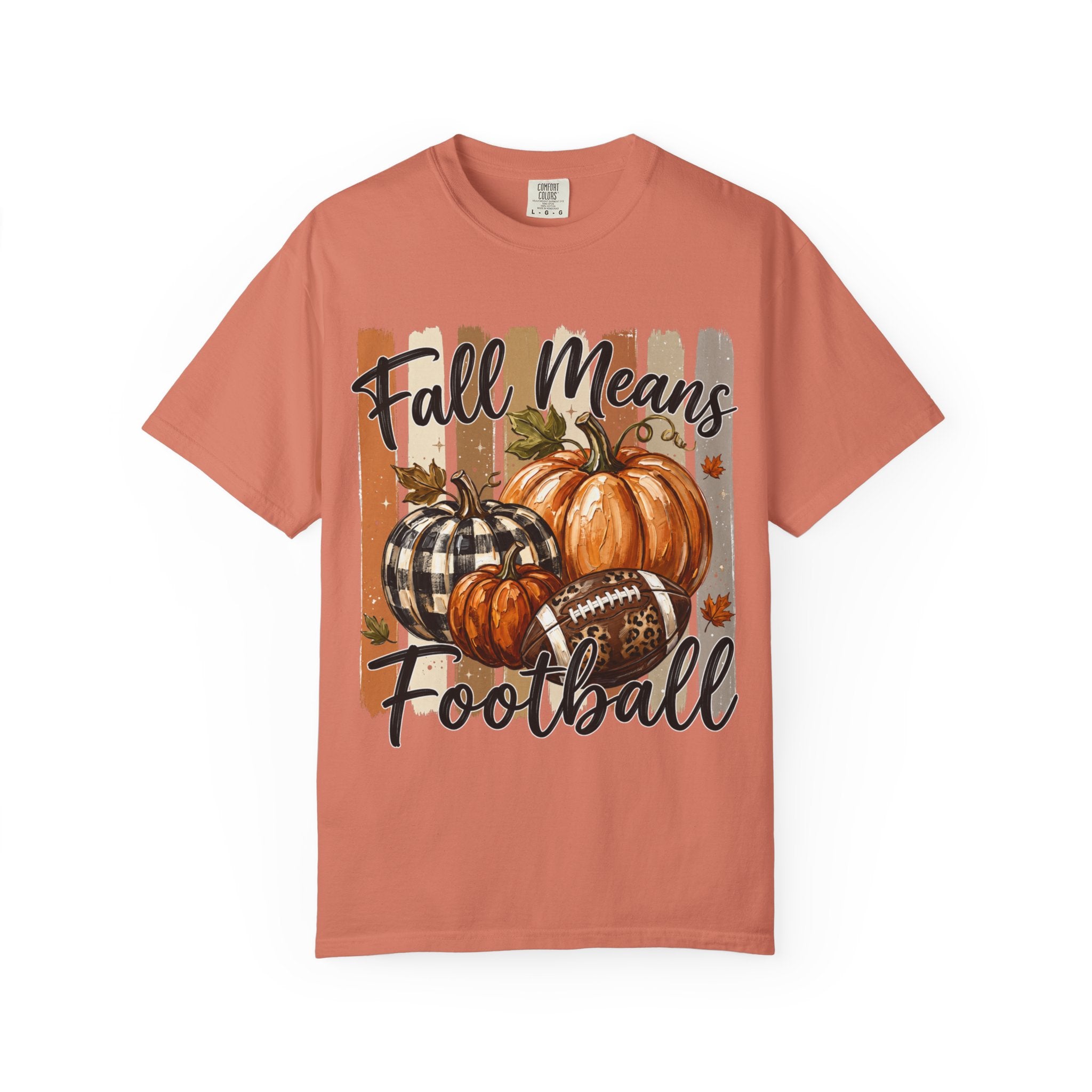 Fall Means Football Tee - Comfort Colors