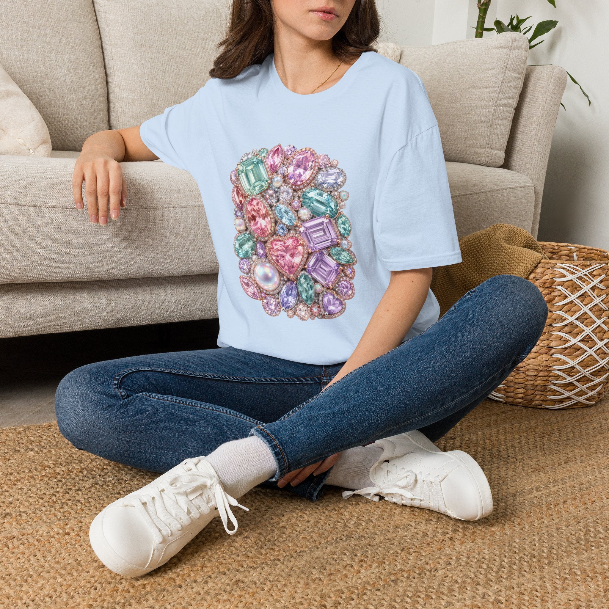 Halo Gemstone Tee - Gildan