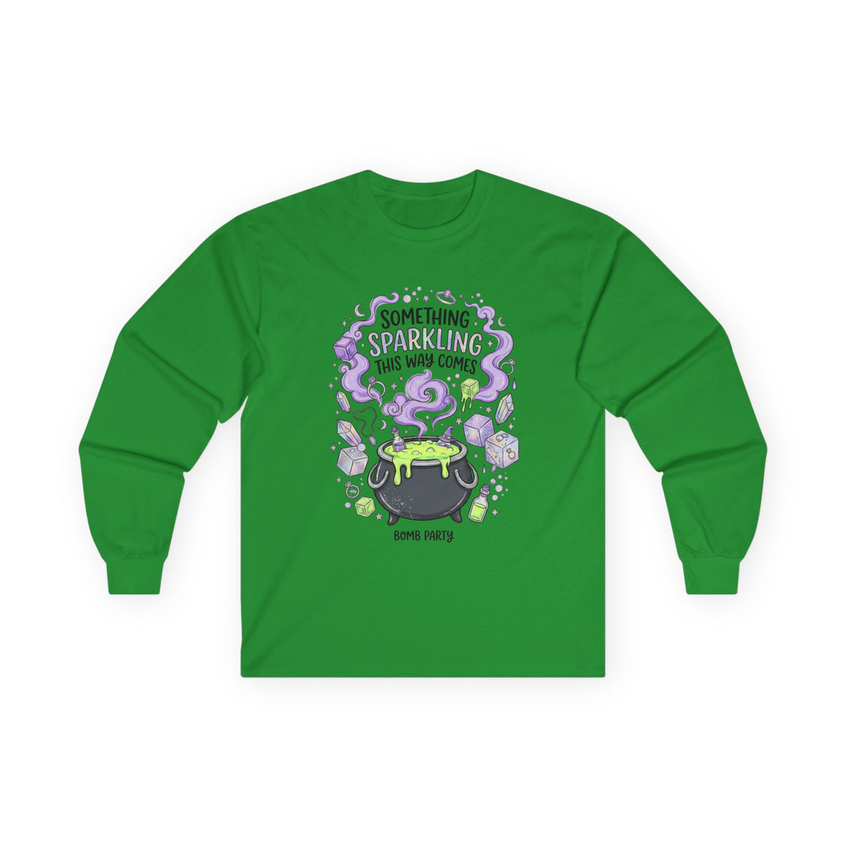 The Spooky Cauldron Long Sleeve Tee - Gildan