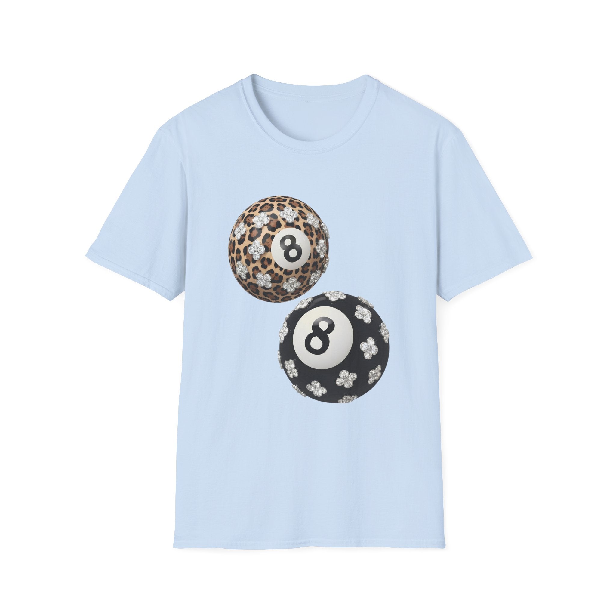 Jeweled Lucky 8 Ball Tee - Gildan