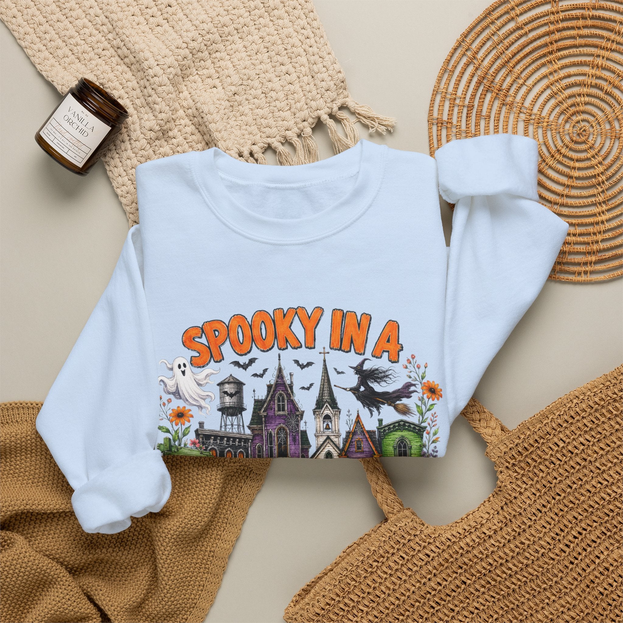 Spooky In A Smalltown Sweatshirt - Gildan