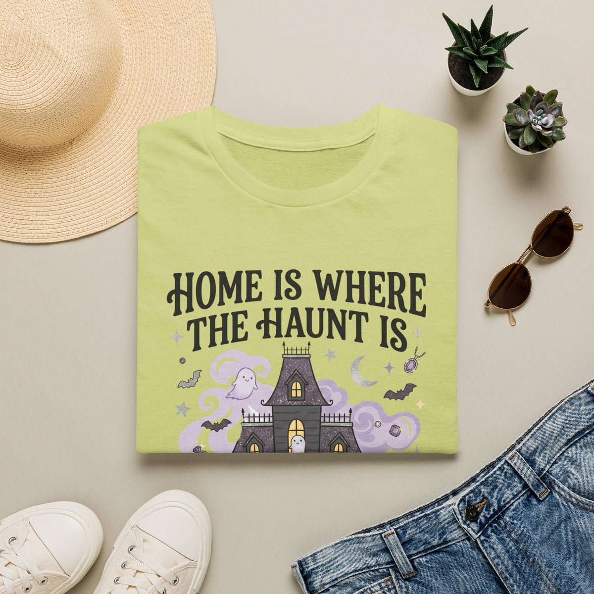 Home Is Where The Haunt Is Tee - Gildan