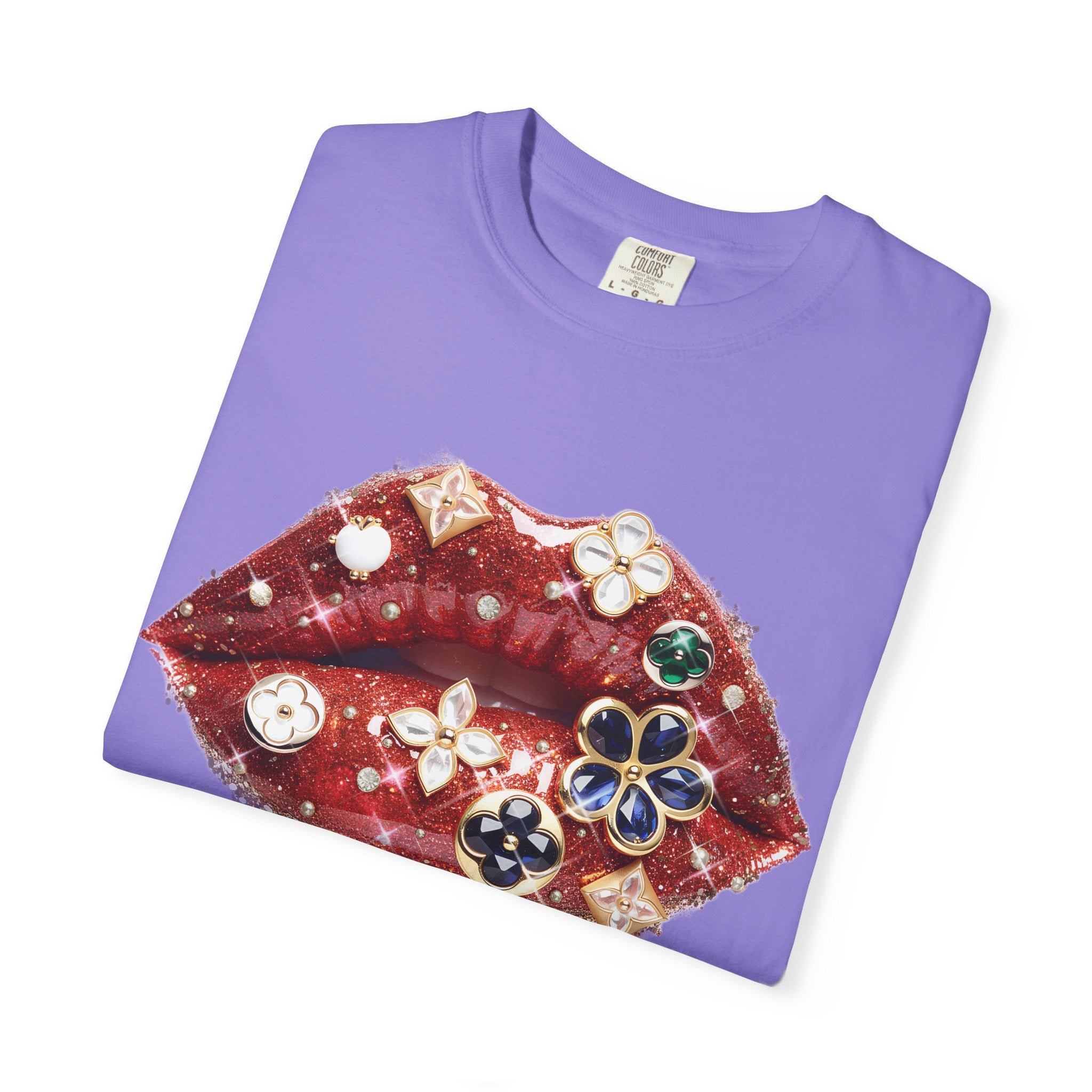 Jewel Lips Tee - Comfort Colors