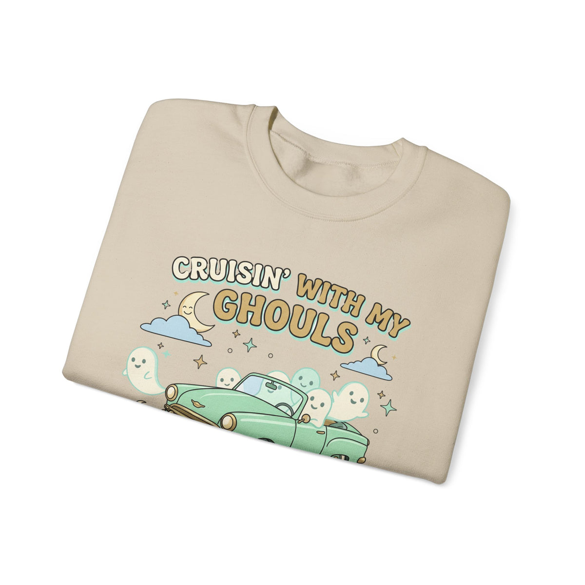 Cruisin' With My Ghouls Sweatshirt - Gildan