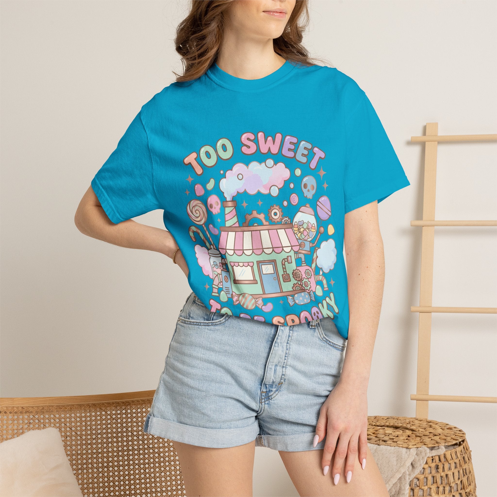 Too Sweet To Be Spooky Tee - Comfort Colors