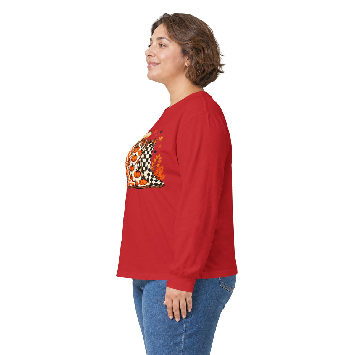 Halloween Boots Long Sleeve - Gildan