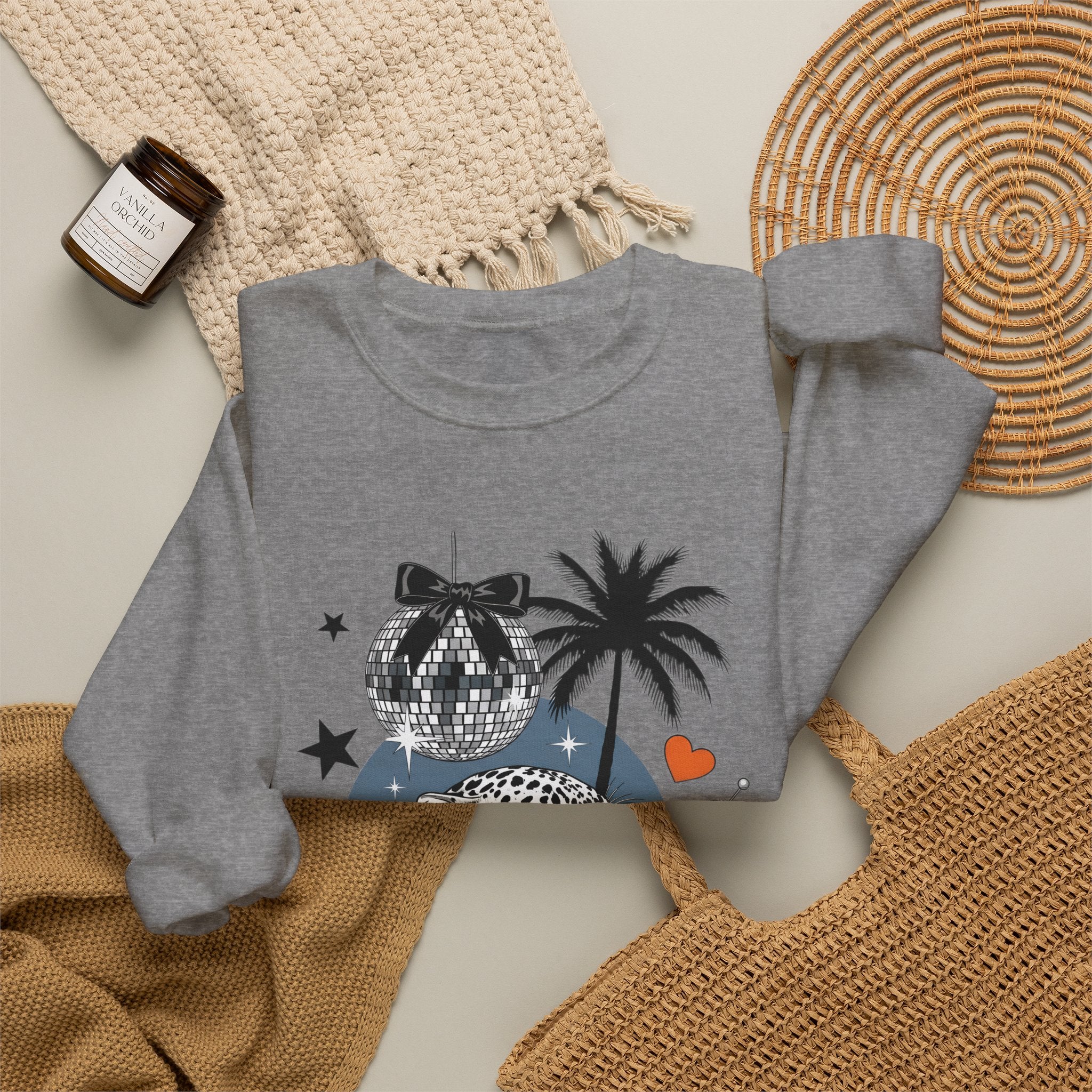 Disco Cheetah Sweatshirt - Gildan