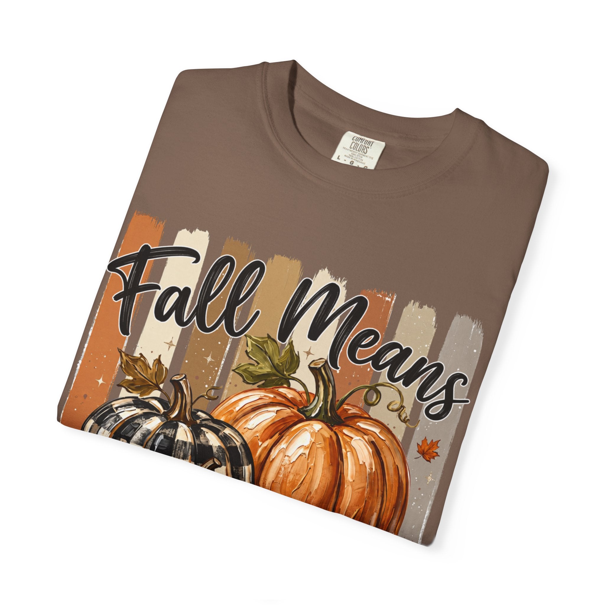 Fall Means Football Tee - Comfort Colors