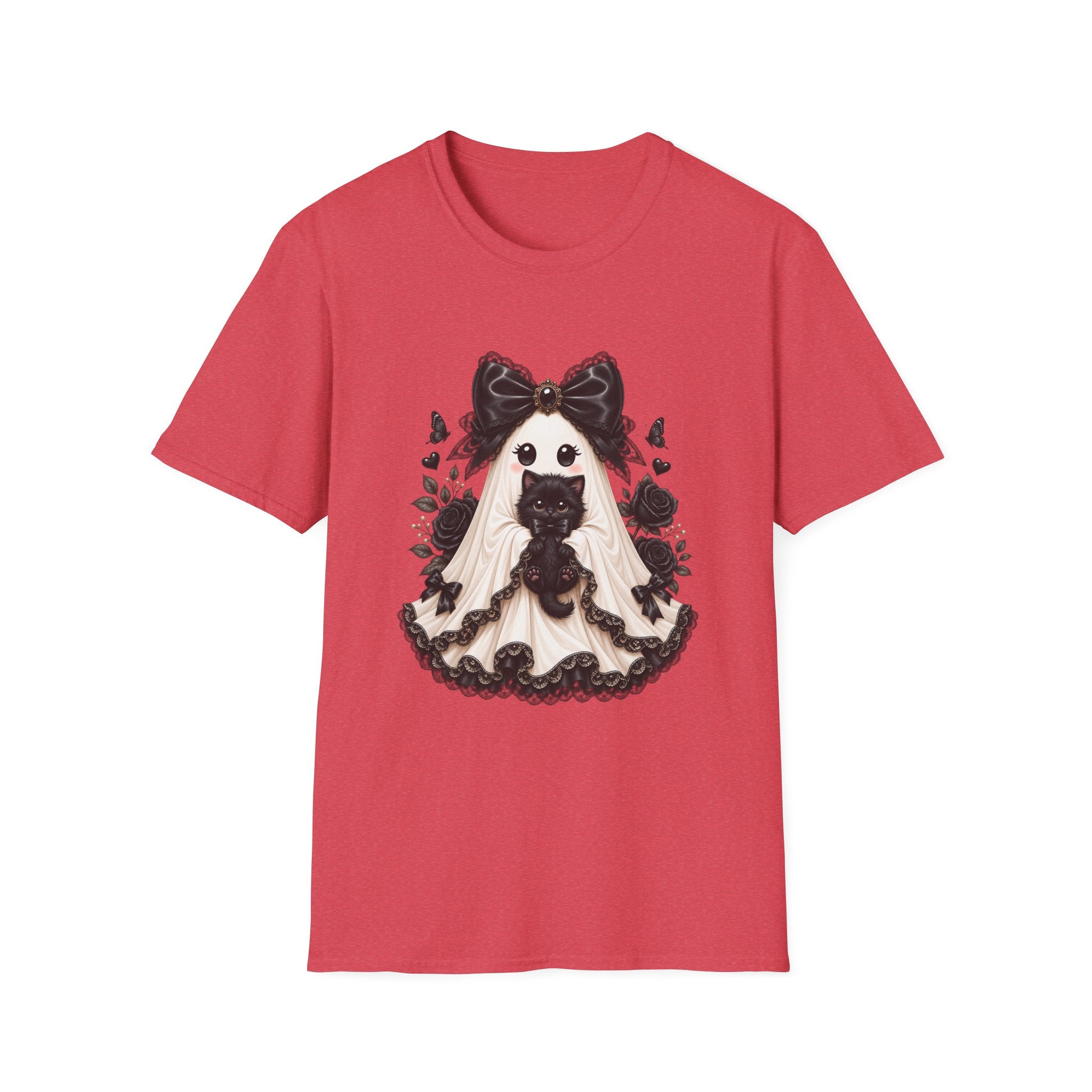 Lace Kitten Ghost Tee - Gildan