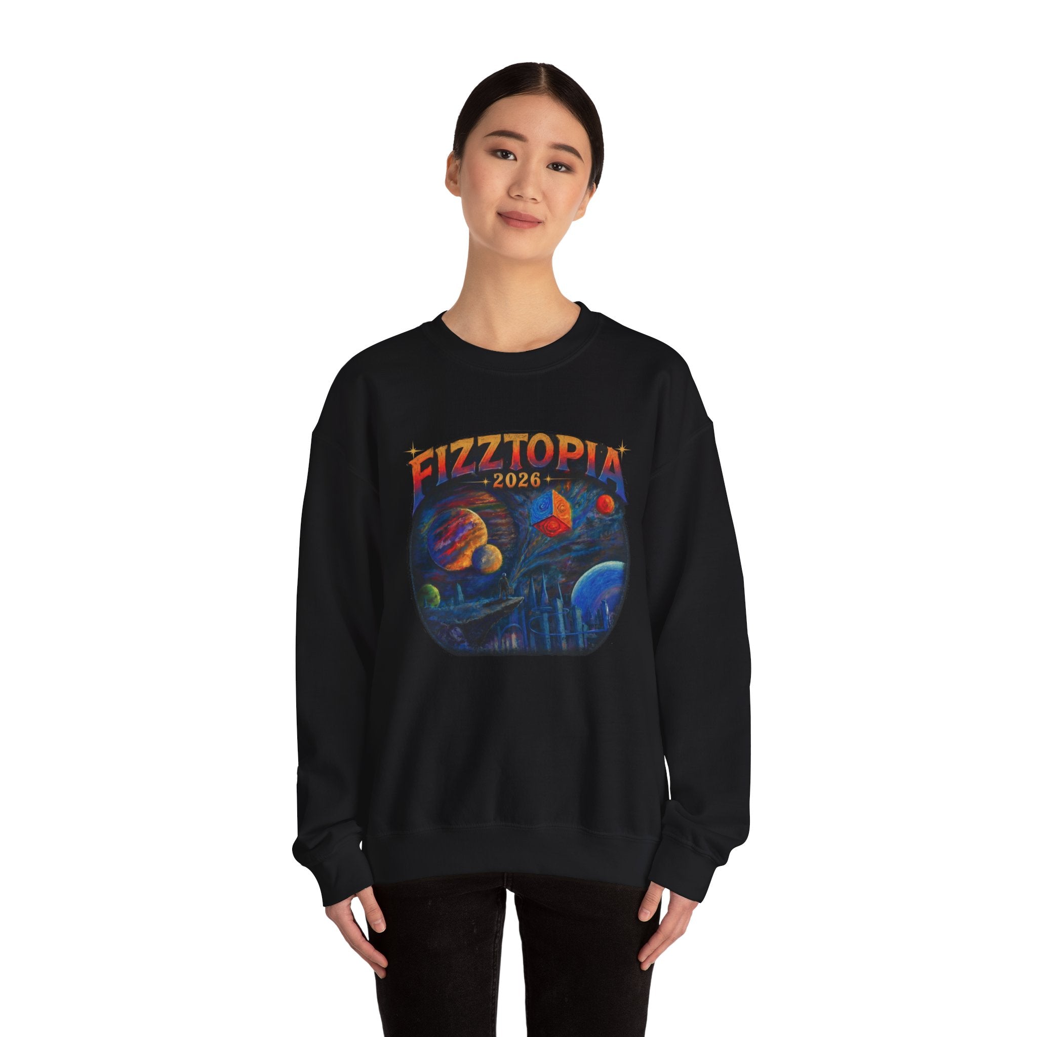Daddy Ring Bomb's Fizztopia Galaxy Sweatshirt - Gildan