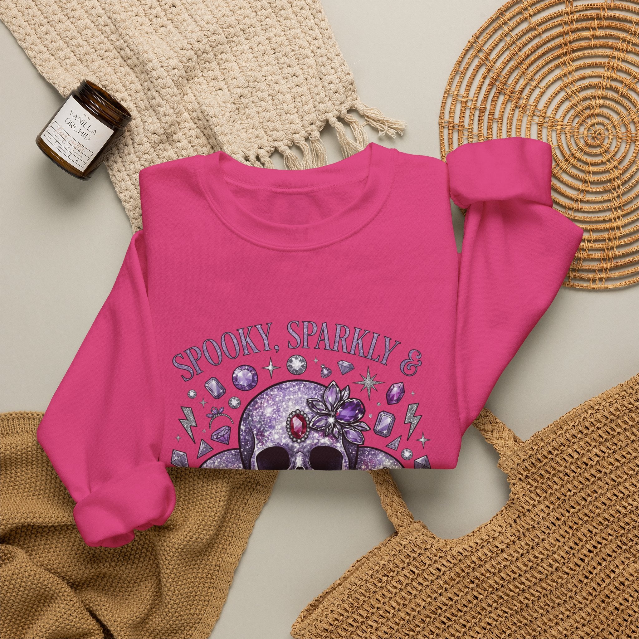 Spooky and Sparkly Sweatshirt - Gildan