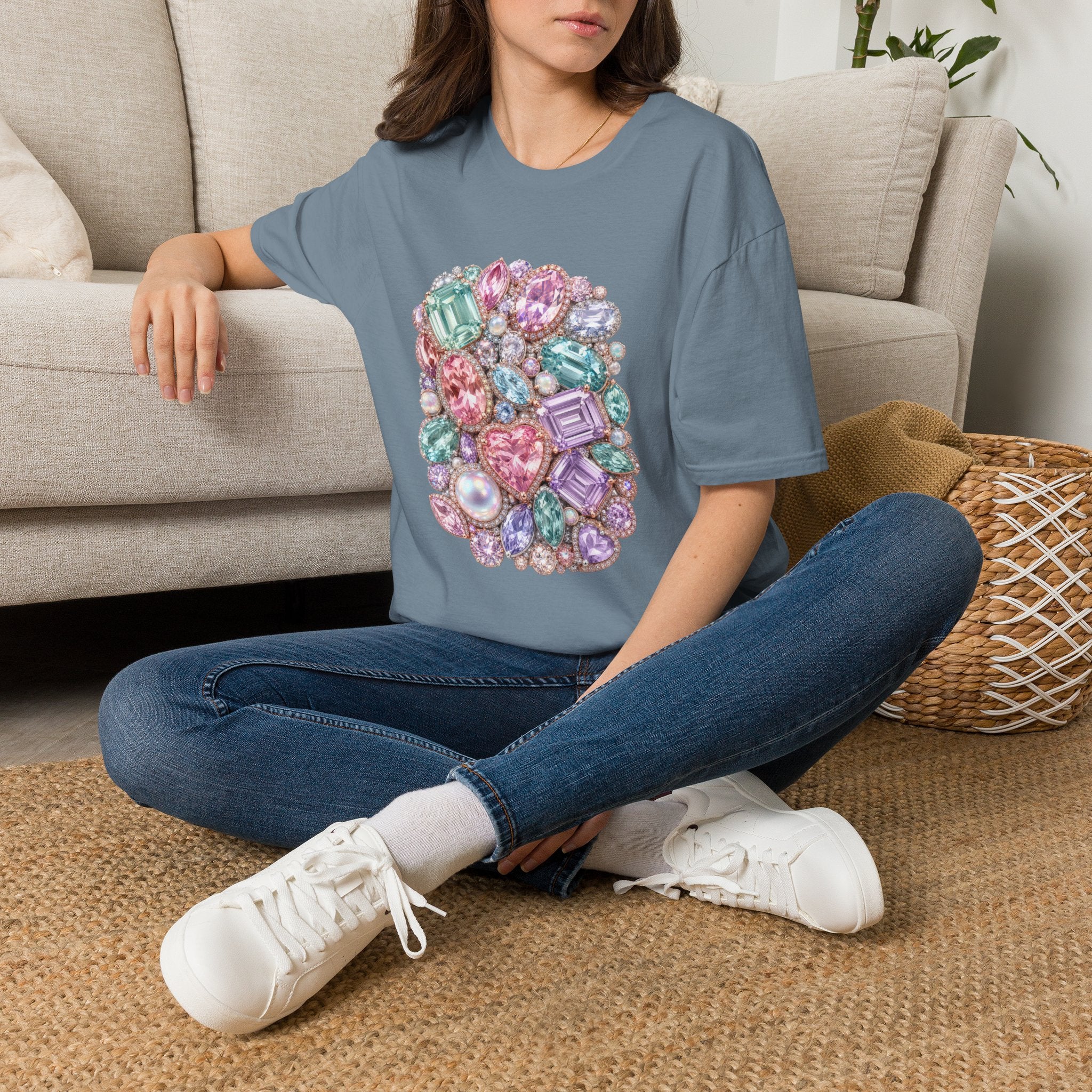 Halo Gemstone Tee - Gildan