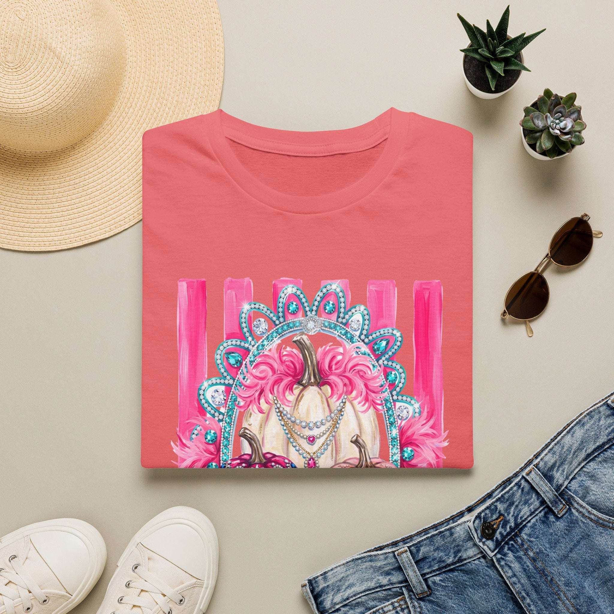 Pink Pumpkins Glam Tee - Gildan