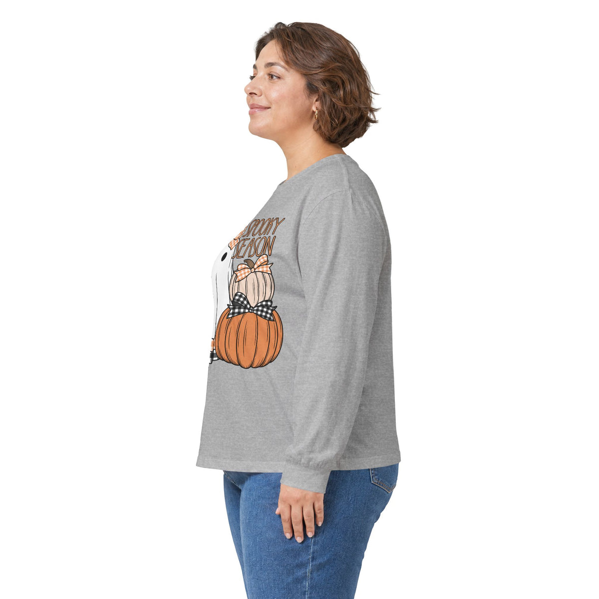 The Bow Ghost Long Sleeve Tee - Gildan