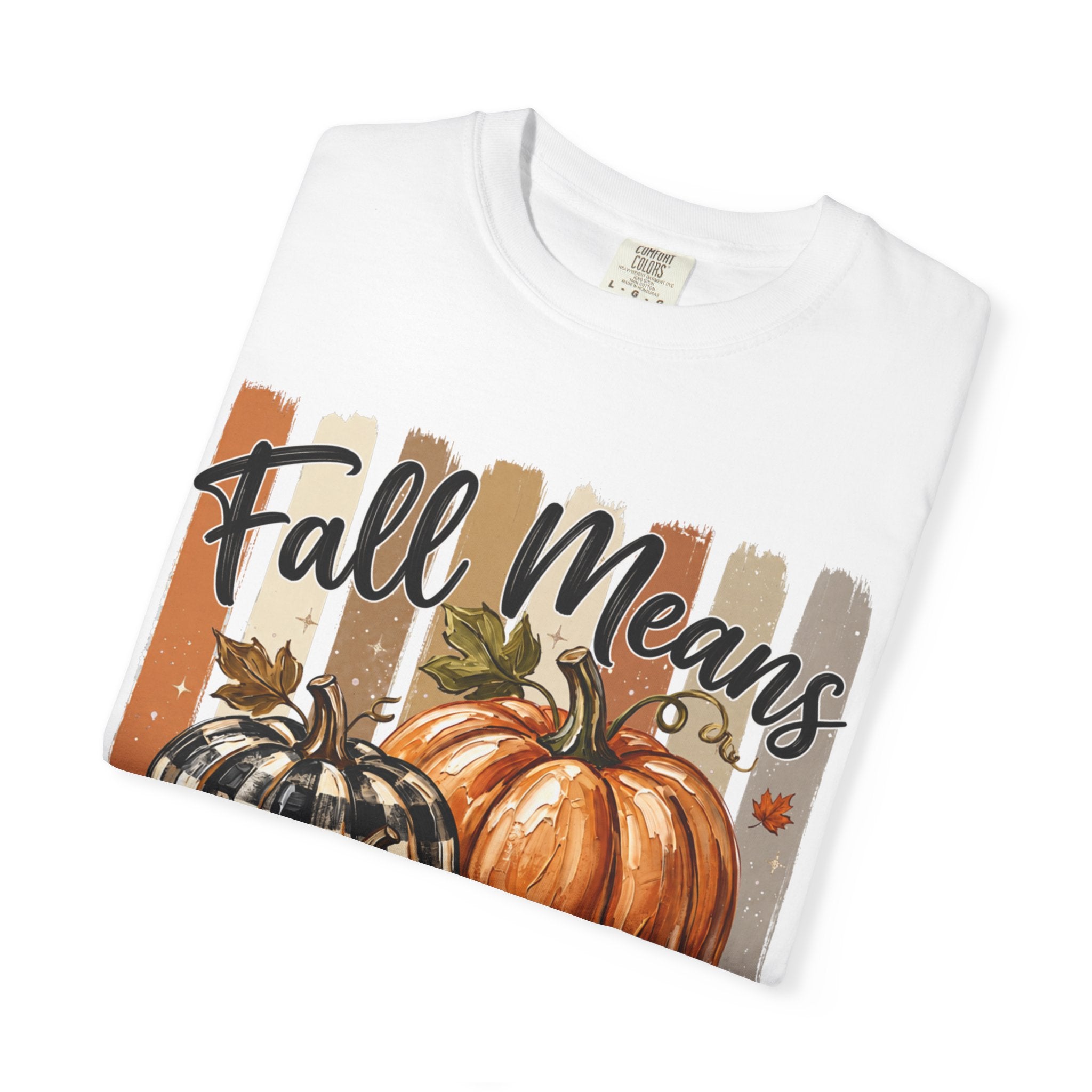Fall Means Football Tee - Comfort Colors