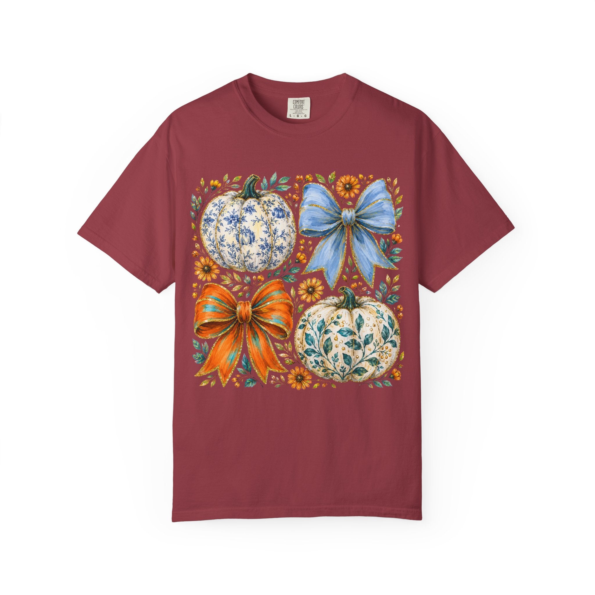 Pumpkin Bows Tee - Comfort Colors