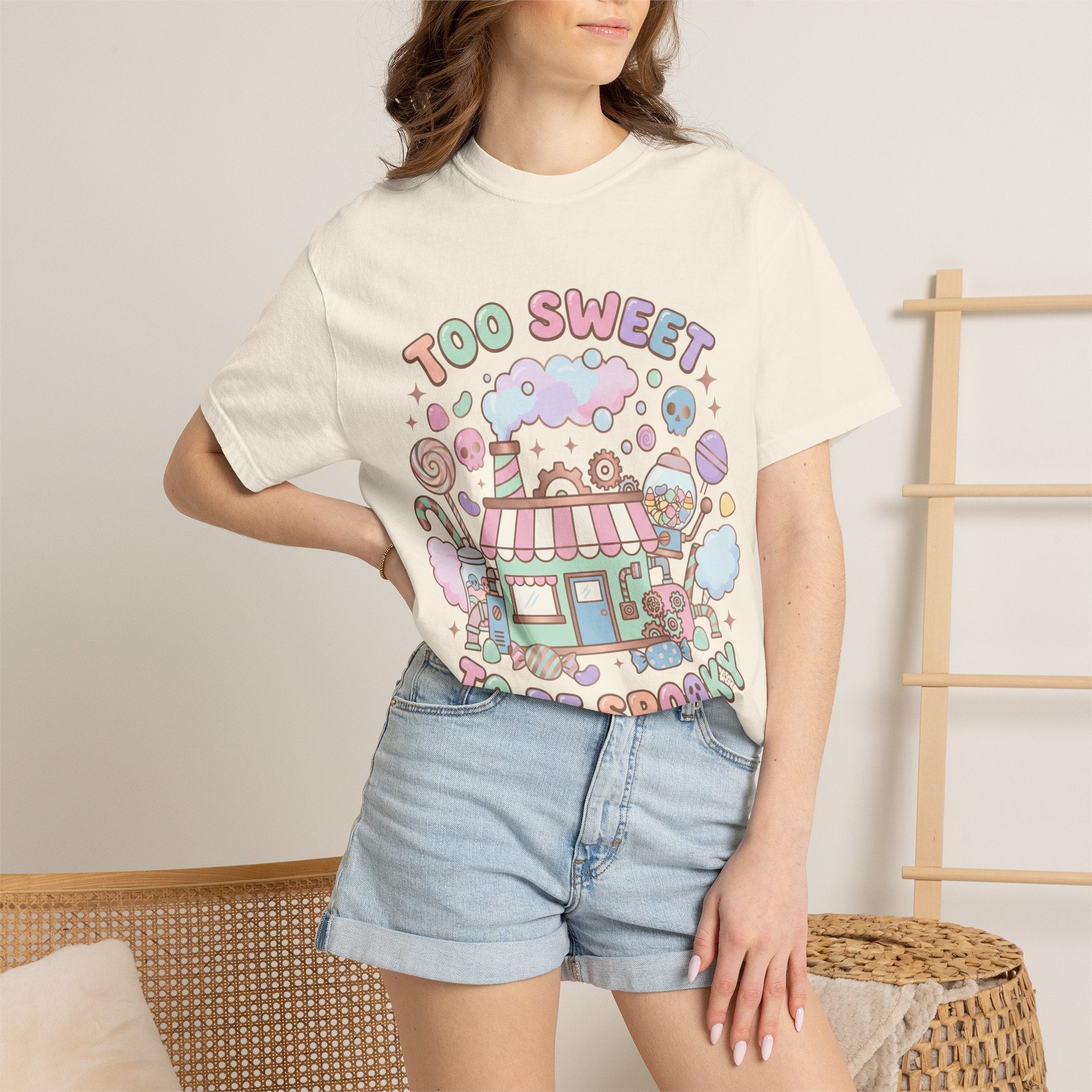 Too Sweet To Be Spooky Tee - Comfort Colors