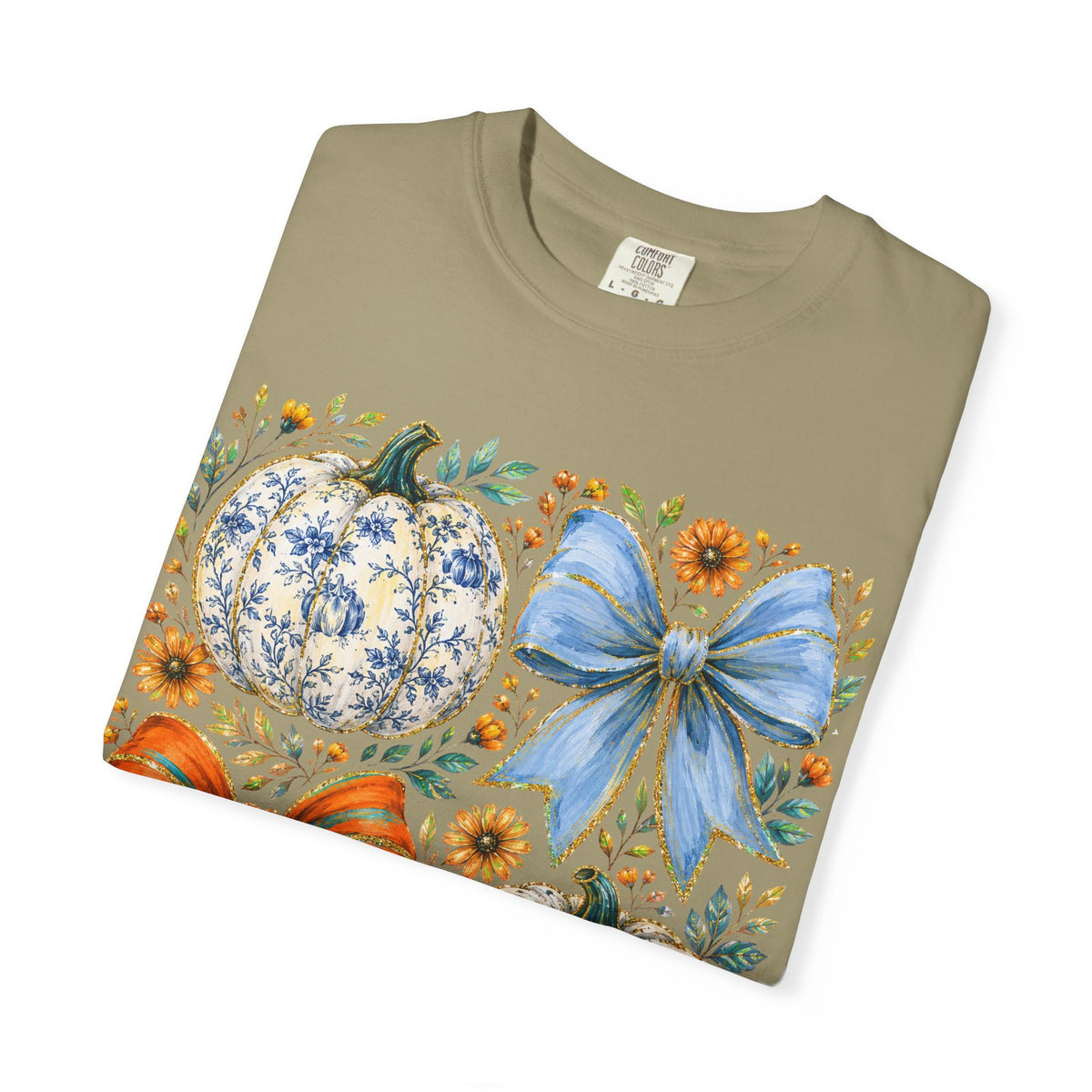 Pumpkin Bows Tee - Comfort Colors