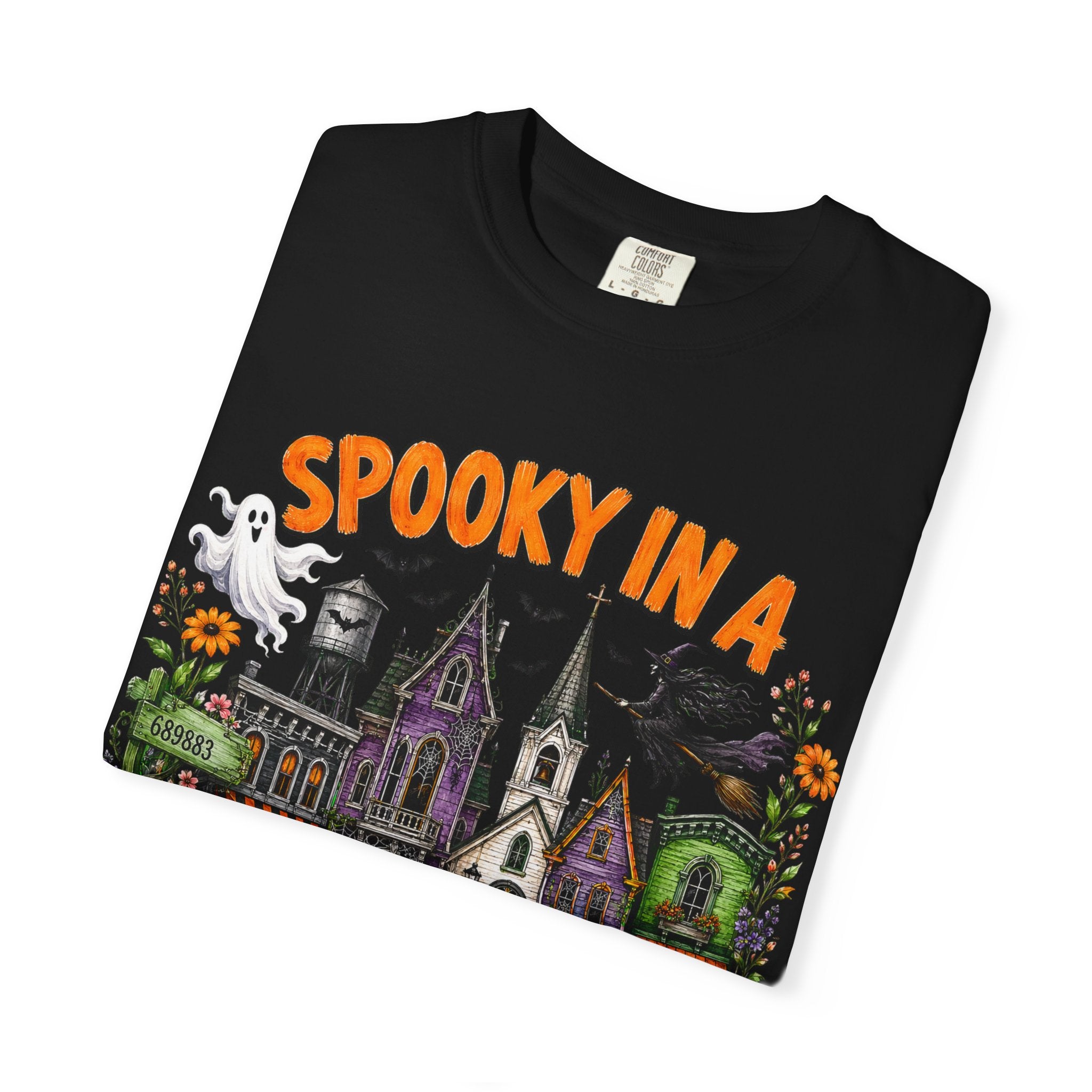 Spooky In A Small Town Tee - Comfort Colors