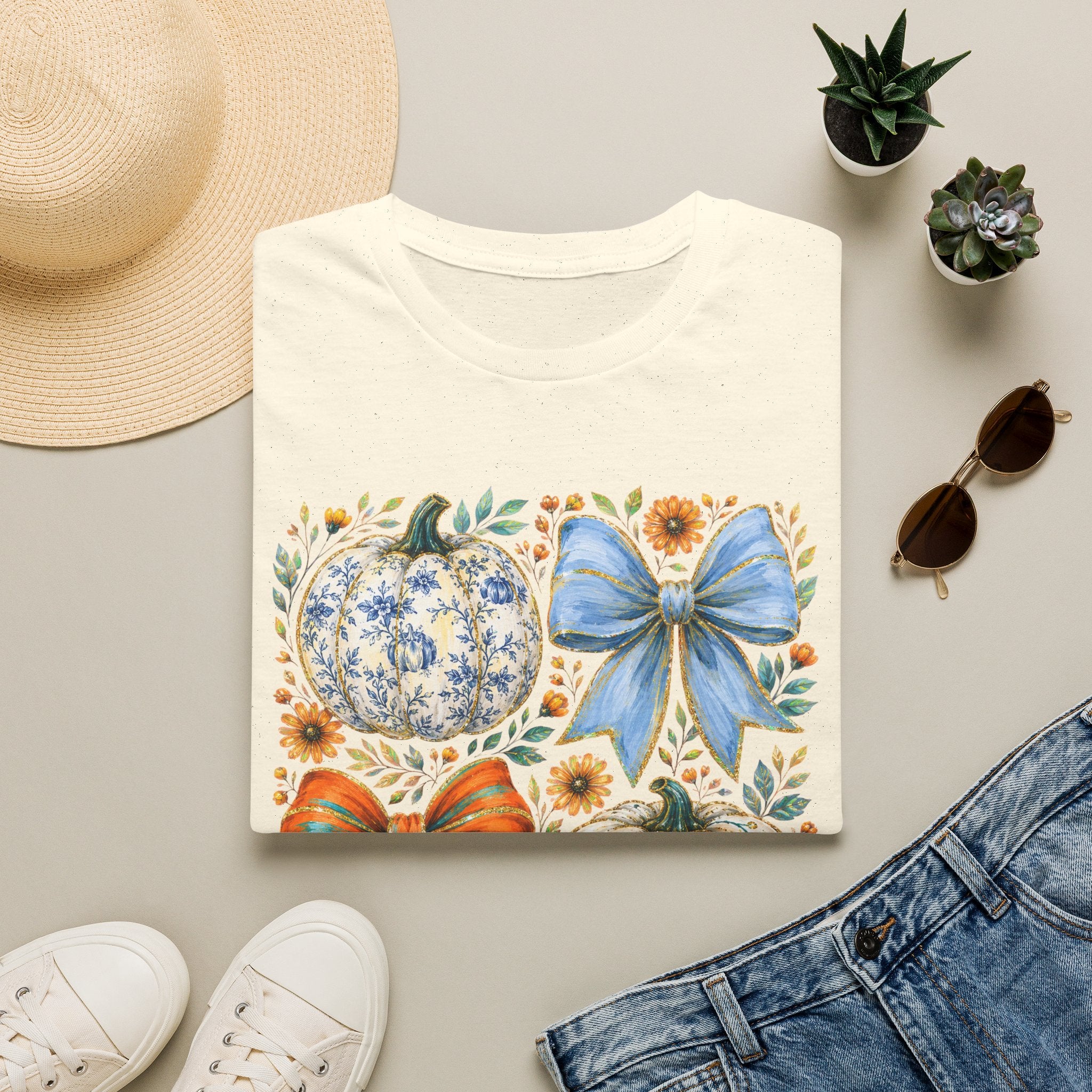 Pumpkin Bows Tee - Gildan